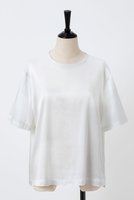 【オーヴィル/EAUVIRE】のウォッシャブルシルクTブラウス 人気、トレンドファッション・服の通販 founy(ファニー) ファッション Fashion レディースファッション Fashion for Women トップス・カットソー Cut & Sew Tops シャツ・ブラウス・オフィスカジュアル Elegant Blouses & Button-Ups ショート Short, Short Length シルク Silk, 100% Silk ストレッチ Stretch, Stretchy Fabric スリーブ Sleeve, Long Sleeve / Short Sleeve エレガント 上品 Elegant 半袖 Short Sleeve, Half Sleeve 定番 Standard, Basic Item |ID:prp329100004902755