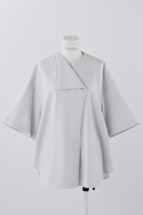 【エンフォルド/ENFOLD】のダブルクロス サークル P.O/プルオーバー 人気、トレンドファッション・服の通販 founy(ファニー) ファッション Fashion レディースファッション Fashion for Women トップス・カットソー Cut & Sew Tops シャツ・ブラウス・オフィスカジュアル Elegant Blouses & Button-Ups カジュアルプルオーバー・ニットトップス Pullovers & Knit Tops / Casual Pullovers サークル Circle, Round Design ショート Short, Short Length シンプル Simple, Minimal スリーブ Sleeve, Long Sleeve / Short Sleeve ダブル Double, Double-Breasted |ID:prp329100004902756