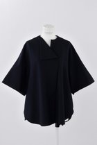 【エンフォルド/ENFOLD】のダブルクロス サークル P.O/プルオーバー 人気、トレンドファッション・服の通販 founy(ファニー) ファッション Fashion レディースファッション Fashion for Women トップス・カットソー Cut & Sew Tops シャツ・ブラウス・オフィスカジュアル Elegant Blouses & Button-Ups カジュアルプルオーバー・ニットトップス Pullovers & Knit Tops / Casual Pullovers サークル Circle, Round Design ショート Short, Short Length シンプル Simple, Minimal スリーブ Sleeve, Long Sleeve / Short Sleeve ダブル Double, Double-Breasted thumbnail ダークネイビー|ID: prp329100004902756 ipo3291000000036691654