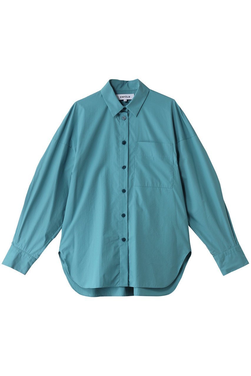 【エンフォルド/ENFOLD】のタイプライターBIO 立体スリーブ SH/シャツ 人気、トレンドファッション・服の通販 founy(ファニー) 　ファッション　Fashion　レディースファッション　Fashion for Women　トップス・カットソー　Cut & Sew Tops　シャツ・ブラウス・オフィスカジュアル　Elegant Blouses & Button-Ups　スリーブ　Sleeve, Long Sleeve / Short Sleeve　タイプライター　Typewriter Fabric, Crisp Cotton　フォルム　Silhouette, Form　ベスト　Vest, Waistcoat　ロング　Long, Long-Length　 other-1|ID: prp329100004902757 ipo3291000000036691662