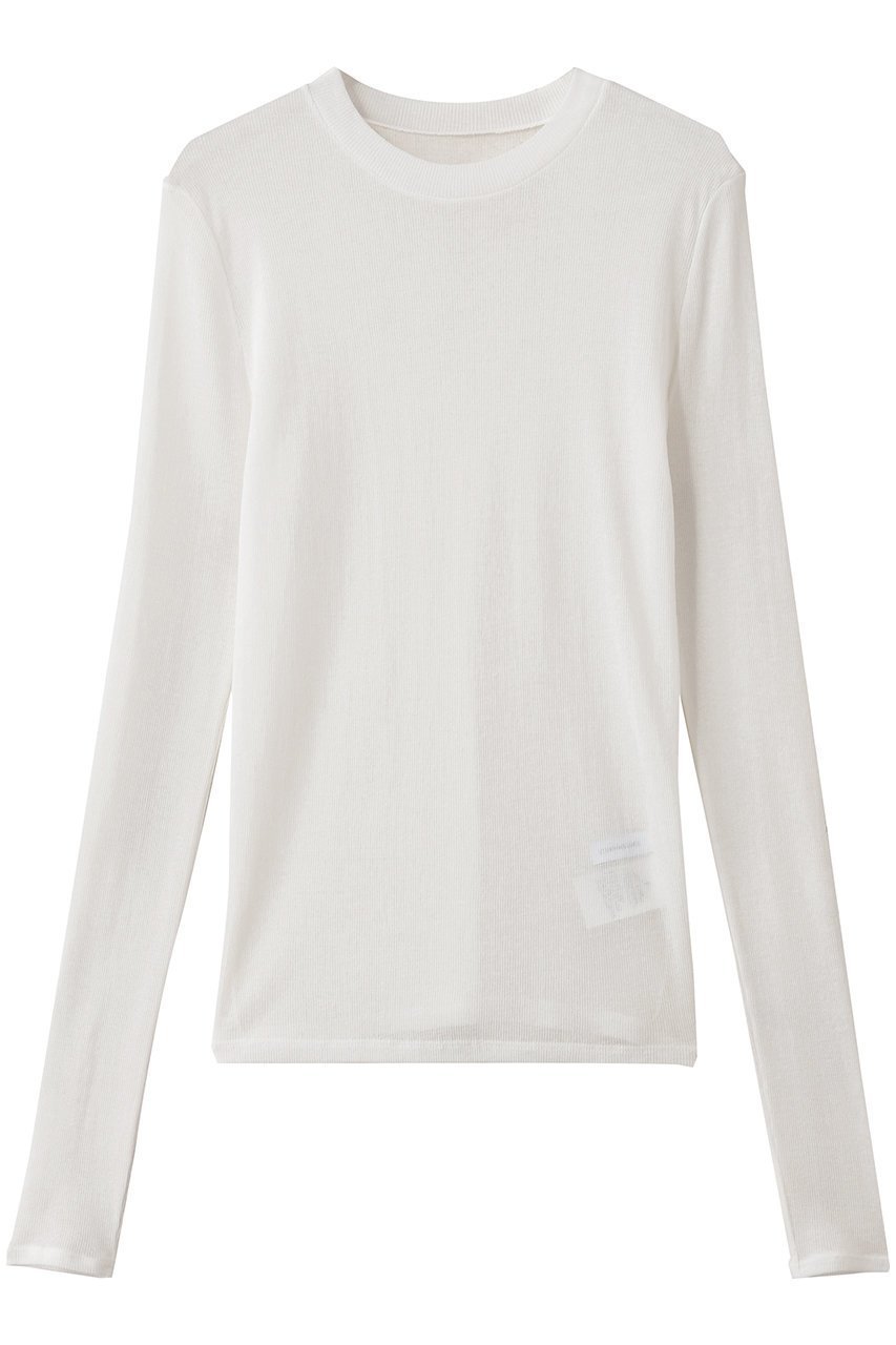 【スタニングルアー/STUNNING LURE】のシアーテレコロンT インテリア・キッズ・メンズ・レディースファッション・服の通販 founy(ファニー) 　ファッション　Fashion　レディースファッション　Fashion for Women　トップス・カットソー　Cut & Sew Tops　シャツ・ブラウス・オフィスカジュアル　Elegant Blouses & Button-Ups　ロングTシャツ・Tシャツ　Longline T-Shirts & Tees　カットソー・ベーシックTシャツ　Cut-and-Sewn Tops / Stretch Tees & Basics　スリーブ　Sleeve, Long Sleeve / Short Sleeve　ロング　Long, Long-Length　ホワイト|ID: prp329100004902760 ipo3291000000036691692