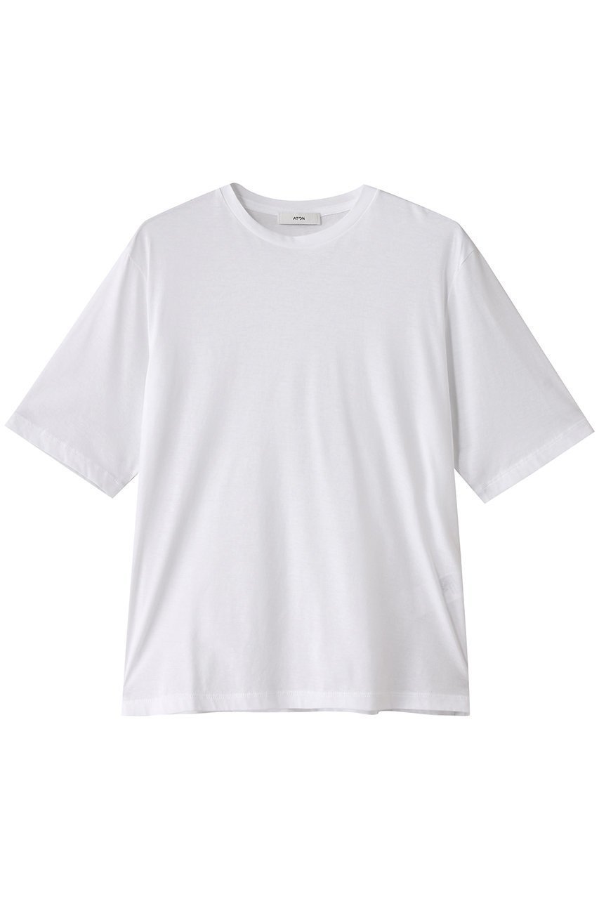 【エイトン/ATON】の50/-ORGANIC FRESCA スタンダードTシャツ インテリア・キッズ・メンズ・レディースファッション・服の通販 founy(ファニー) ファッション Fashion レディースファッション Fashion for Women トップス・カットソー Cut & Sew Tops シャツ・ブラウス・オフィスカジュアル Elegant Blouses & Button-Ups ロングTシャツ・Tシャツ Longline T-Shirts & Tees カットソー・ベーシックTシャツ Cut-and-Sewn Tops / Stretch Tees & Basics インド Indian Textile インナー Innerwear ショート Short, Short Length スタンダード Standard, Basic スリーブ Sleeve, Long Sleeve / Short Sleeve ドレープ Drape, Draping Fabric レギュラー Regular, Standard Fit 定番 Standard, Basic Item ホワイト|ID: prp329100004902784 ipo3291000000036692183