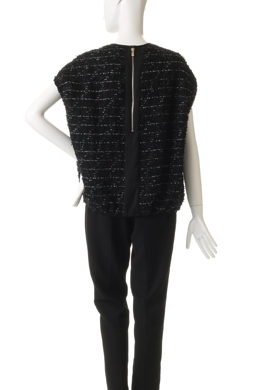 【マイ ウィークネス/MY WEAKNESS】のHilja Pullover 人気、トレンドファッション・服の通販 founy(ファニー) 　ファッション　Fashion　レディースファッション　Fashion for Women　トップス・カットソー　Cut & Sew Tops　ニット　Knit Tops & Sweaters　カジュアルプルオーバー・ニットトップス　Pullovers & Knit Tops / Casual Pullovers　インナー　Innerwear　シンプル　Simple, Minimal　ツイード　Twill, Twill Weave　ノースリーブ　Sleeveless, No-Sleeve　リラックス　Relax, Relaxed Fit　other-4|ID: prp329100004902800 ipo3291000000036692574