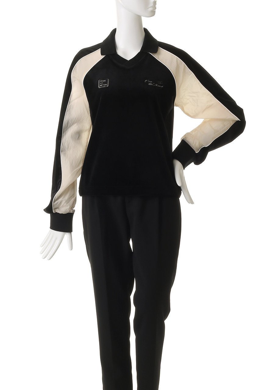 【メゾンスペシャル/MAISON SPECIAL】のVelour Combination Sporty Jersey Tops/ベロアコンビスポーティージャージトップス 人気、トレンドファッション・服の通販 founy(ファニー) 　ファッション　Fashion　レディースファッション　Fashion for Women　トップス・カットソー　Cut & Sew Tops　シャツ・ブラウス・オフィスカジュアル　Elegant Blouses & Button-Ups　ロングTシャツ・Tシャツ　Longline T-Shirts & Tees　カットソー・ベーシックTシャツ　Cut-and-Sewn Tops / Stretch Tees & Basics　ベロアトップス　Velour Tops / Velvet-Look Items　コンパクト　Compact, Small Size　スリーブ　Sleeve, Long Sleeve / Short Sleeve　ドッキング　Docking, Mixed Material　パイピング　Piping, Trim Design　ベロア　Velour, Soft Velvet　ロング　Long, Long-Length　other-2|ID: prp329100004902803 ipo3291000000036692681