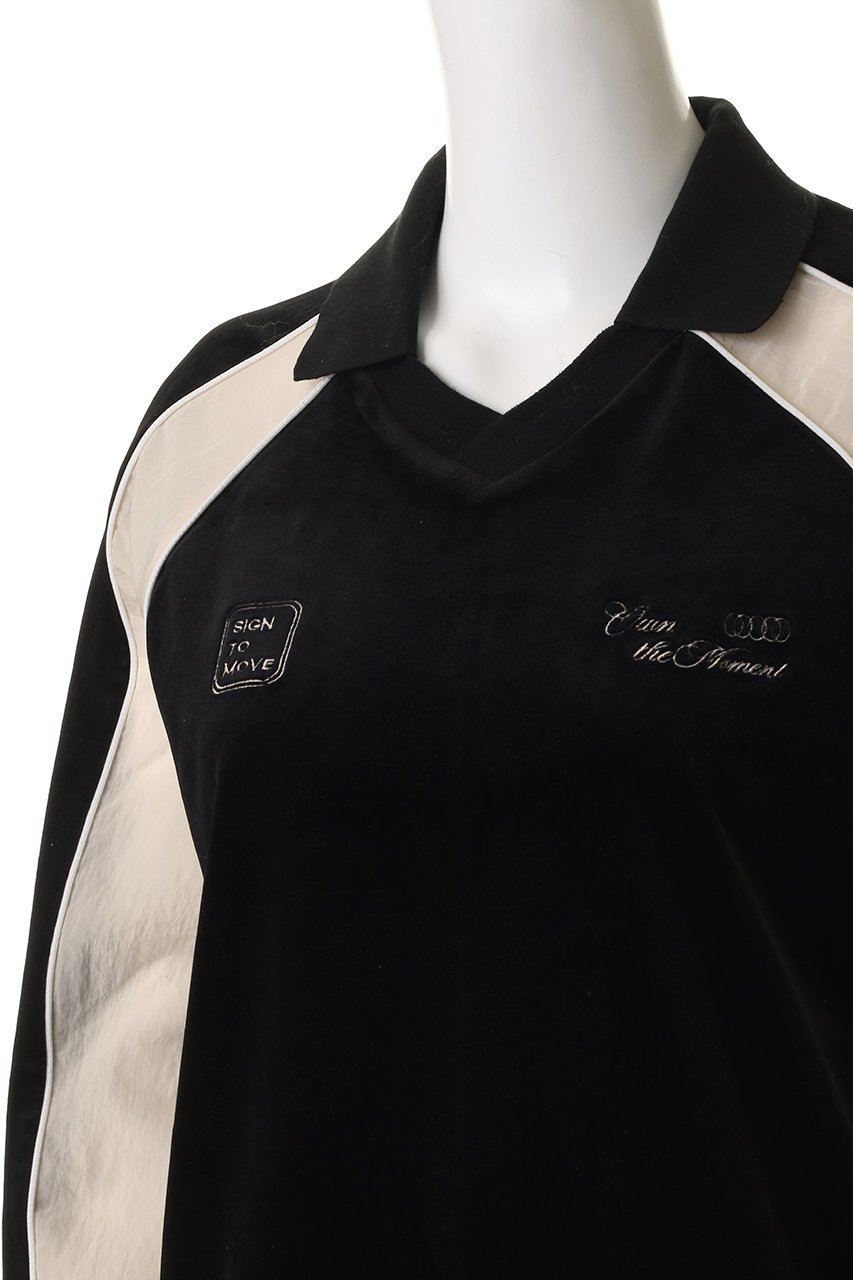 【メゾンスペシャル/MAISON SPECIAL】のVelour Combination Sporty Jersey Tops/ベロアコンビスポーティージャージトップス 人気、トレンドファッション・服の通販 founy(ファニー) 　ファッション　Fashion　レディースファッション　Fashion for Women　トップス・カットソー　Cut & Sew Tops　シャツ・ブラウス・オフィスカジュアル　Elegant Blouses & Button-Ups　ロングTシャツ・Tシャツ　Longline T-Shirts & Tees　カットソー・ベーシックTシャツ　Cut-and-Sewn Tops / Stretch Tees & Basics　ベロアトップス　Velour Tops / Velvet-Look Items　コンパクト　Compact, Small Size　スリーブ　Sleeve, Long Sleeve / Short Sleeve　ドッキング　Docking, Mixed Material　パイピング　Piping, Trim Design　ベロア　Velour, Soft Velvet　ロング　Long, Long-Length　other-5|ID: prp329100004902803 ipo3291000000036692684