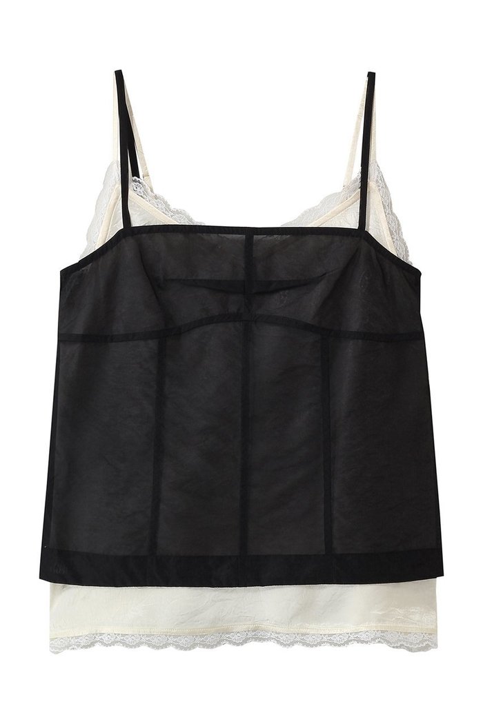 【プランク プロジェクト/PRANK PROJECT】のキャミソールレイヤードトップ インテリア・キッズ・メンズ・レディースファッション・服の通販 founy(ファニー) https://founy.com/ ファッション Fashion レディースファッション Fashion for Women トップス・カットソー Cut & Sew Tops キャミソール&ノースリーブ Camisoles & Sleeveless Tops シャツ・ブラウス・オフィスカジュアル Elegant Blouses & Button-Ups インナー Innerwear インナーキャミ Inner Camisole オーガンジー Organza Fabric キャミソール Camisole, Spaghetti Strap Top シアー Sheer, See-Through ジャケット Jacket, Outerwear スリーブ Sleeve, Long Sleeve / Short Sleeve トリミング Trimming, Decorative Edge バランス Balance, Style Balance レース Lace, Lace Fabric ロング Long, Long-Length エレガント 上品 Elegant |ID: prp329100004902810 ipo3291000000036692845