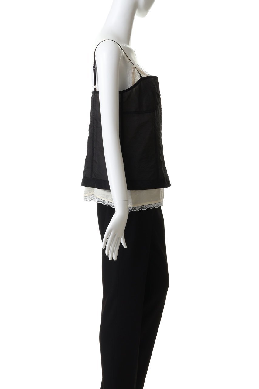 【プランク プロジェクト/PRANK PROJECT】のキャミソールレイヤードトップ 人気、トレンドファッション・服の通販 founy(ファニー) 　ファッション　Fashion　レディースファッション　Fashion for Women　トップス・カットソー　Cut & Sew Tops　キャミソール&ノースリーブ　Camisoles & Sleeveless Tops　シャツ・ブラウス・オフィスカジュアル　Elegant Blouses & Button-Ups　インナー　Innerwear　インナーキャミ　Inner Camisole　オーガンジー　Organza Fabric　キャミソール　Camisole, Spaghetti Strap Top　シアー　Sheer, See-Through　ジャケット　Jacket, Outerwear　スリーブ　Sleeve, Long Sleeve / Short Sleeve　トリミング　Trimming, Decorative Edge　バランス　Balance, Style Balance　レース　Lace, Lace Fabric　ロング　Long, Long-Length　エレガント 上品　Elegant　other-3|ID: prp329100004902810 ipo3291000000036692849