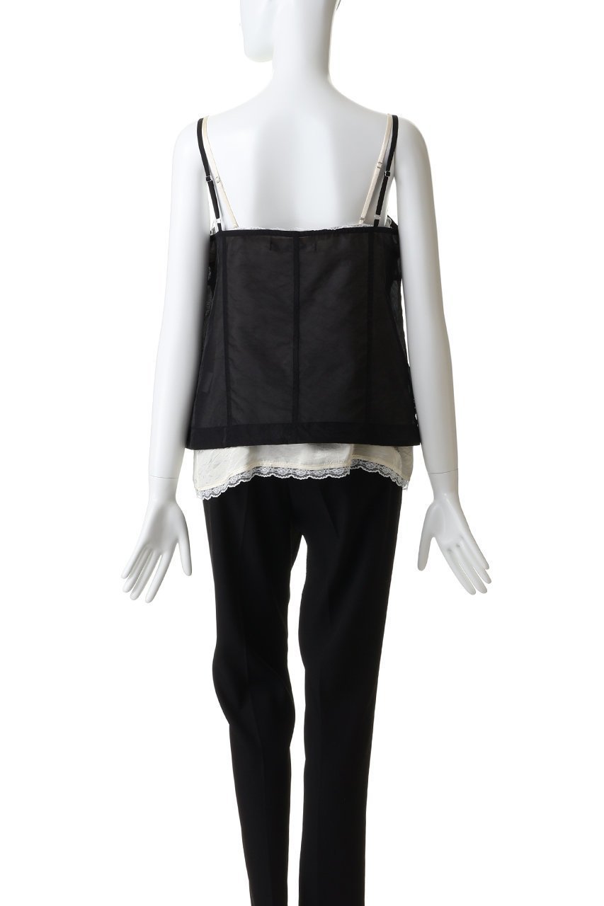 【プランク プロジェクト/PRANK PROJECT】のキャミソールレイヤードトップ 人気、トレンドファッション・服の通販 founy(ファニー) 　ファッション　Fashion　レディースファッション　Fashion for Women　トップス・カットソー　Cut & Sew Tops　キャミソール&ノースリーブ　Camisoles & Sleeveless Tops　シャツ・ブラウス・オフィスカジュアル　Elegant Blouses & Button-Ups　インナー　Innerwear　インナーキャミ　Inner Camisole　オーガンジー　Organza Fabric　キャミソール　Camisole, Spaghetti Strap Top　シアー　Sheer, See-Through　ジャケット　Jacket, Outerwear　スリーブ　Sleeve, Long Sleeve / Short Sleeve　トリミング　Trimming, Decorative Edge　バランス　Balance, Style Balance　レース　Lace, Lace Fabric　ロング　Long, Long-Length　エレガント 上品　Elegant　other-4|ID: prp329100004902810 ipo3291000000036692850