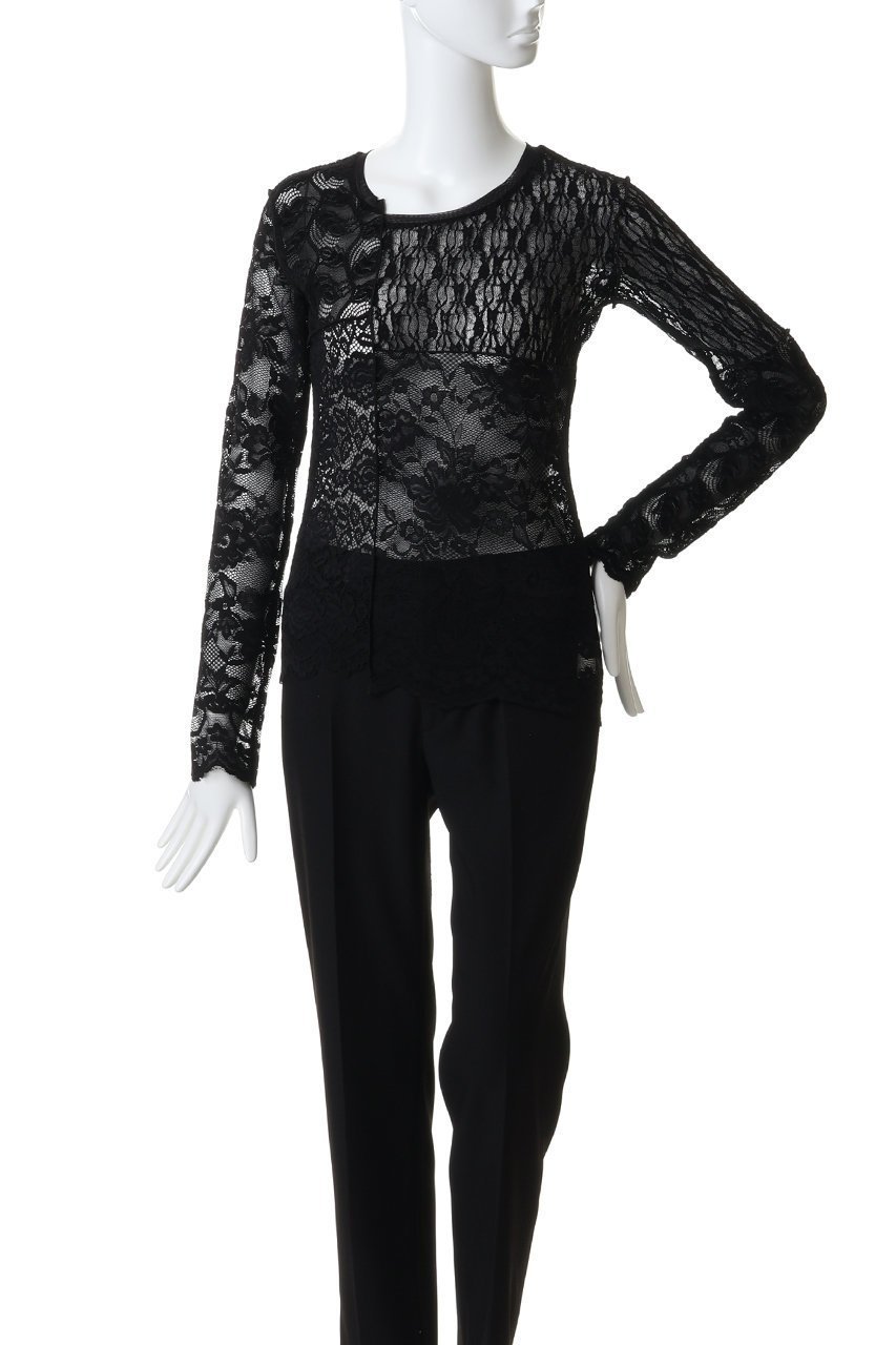 【プランク プロジェクト/PRANK PROJECT】のコラージュレーストップ 人気、トレンドファッション・服の通販 founy(ファニー) 　ファッション　Fashion　レディースファッション　Fashion for Women　トップス・カットソー　Cut & Sew Tops　シャツ・ブラウス・オフィスカジュアル　Elegant Blouses & Button-Ups　ロングTシャツ・Tシャツ　Longline T-Shirts & Tees　カットソー・ベーシックTシャツ　Cut-and-Sewn Tops / Stretch Tees & Basics　アシンメトリー　Asymmetrical Style　インナー　Innerwear　スカラップ　Scallop, Scalloped Edge　ストレッチ　Stretch, Stretchy Fabric　スリーブ　Sleeve, Long Sleeve / Short Sleeve　ミックス　Mix, Mixed Style　レース　Lace, Lace Fabric　ロング　Long, Long-Length　other-2|ID: prp329100004902812 ipo3291000000036692865