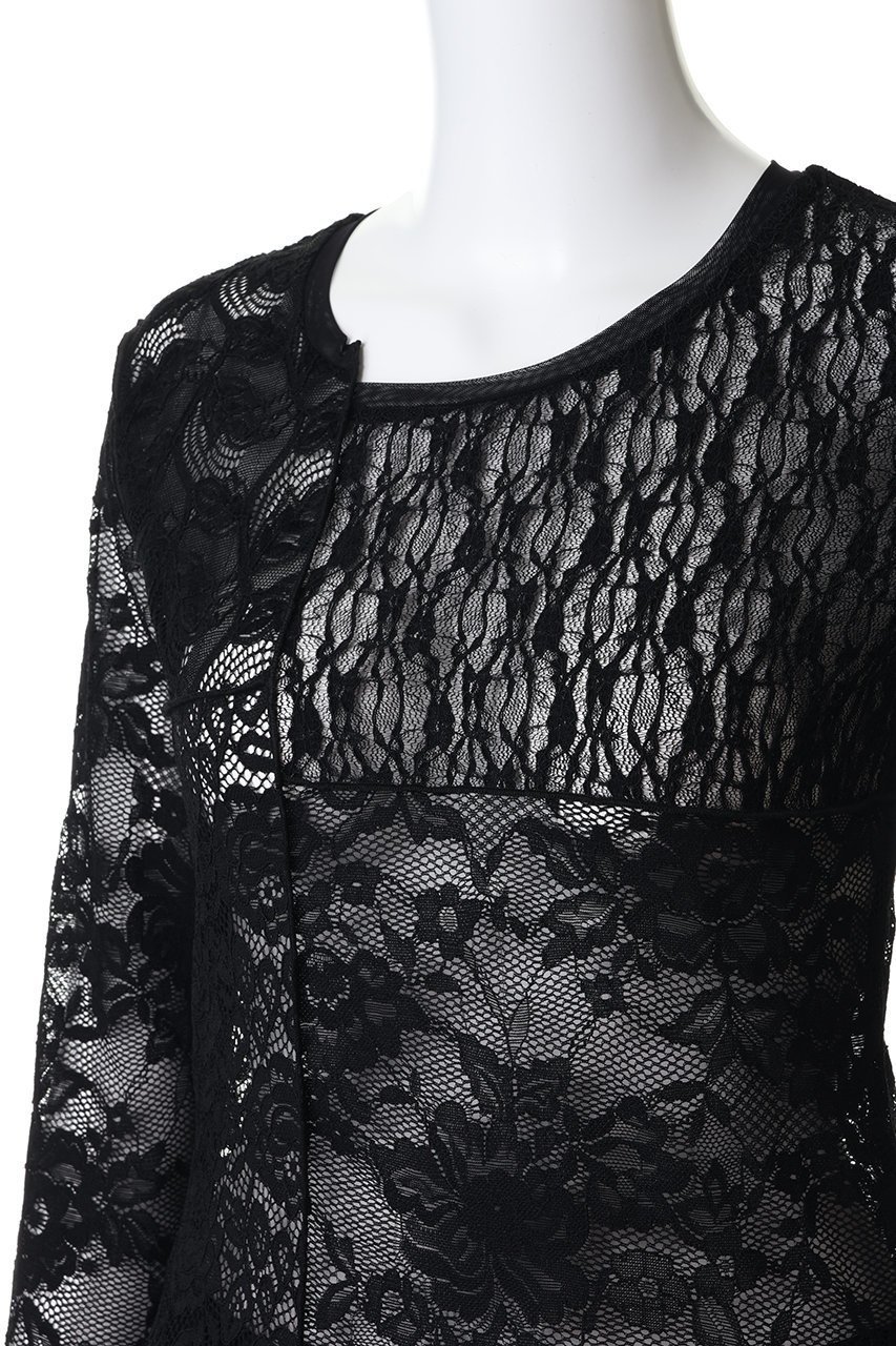 【プランク プロジェクト/PRANK PROJECT】のコラージュレーストップ 人気、トレンドファッション・服の通販 founy(ファニー) 　ファッション　Fashion　レディースファッション　Fashion for Women　トップス・カットソー　Cut & Sew Tops　シャツ・ブラウス・オフィスカジュアル　Elegant Blouses & Button-Ups　ロングTシャツ・Tシャツ　Longline T-Shirts & Tees　カットソー・ベーシックTシャツ　Cut-and-Sewn Tops / Stretch Tees & Basics　アシンメトリー　Asymmetrical Style　インナー　Innerwear　スカラップ　Scallop, Scalloped Edge　ストレッチ　Stretch, Stretchy Fabric　スリーブ　Sleeve, Long Sleeve / Short Sleeve　ミックス　Mix, Mixed Style　レース　Lace, Lace Fabric　ロング　Long, Long-Length　other-5|ID: prp329100004902812 ipo3291000000036692868