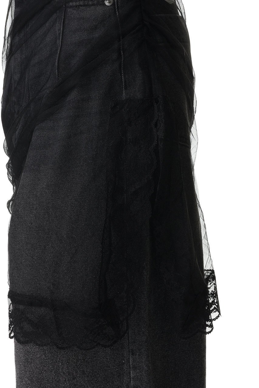 【プランク プロジェクト/PRANK PROJECT】のチュールスカートレイヤードデニム 人気、トレンドファッション・服の通販 founy(ファニー) 　ファッション　Fashion　レディースファッション　Fashion for Women　スカート　Skirts　パンツ　Pants & Trousers　デニムパンツ・ジーンズ・美脚デニム　Denim Jeans & Pants　おすすめ　Recommended / Our Picks　ジャケット　Jacket, Outerwear　ストレッチ　Stretch, Stretchy Fabric　ダウン　Down, Puffer　チュール　Tulip, Tulip Motif　デニム　Denim, Jeans Material　ドレープ　Drape, Draping Fabric　バランス　Balance, Style Balance　other-5|ID: prp329100004902818 ipo3291000000036692985