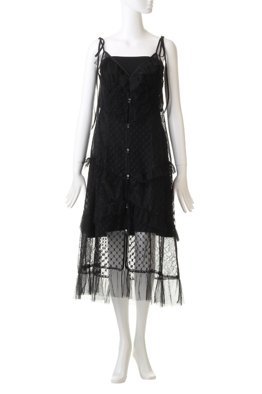 【メゾンスペシャル/MAISON SPECIAL】のDocking Lace Tulle Frill Maxidresses/ドッキングレースチュールフリルワンピース 人気、トレンドファッション・服の通販 founy(ファニー) 　ファッション　Fashion　レディースファッション　Fashion for Women　ワンピース　Dresses　フォーマル・パーティードレス・結婚式用ドレス　Elegant & Casual Dresses　チュニック　Tunic Tops & Dresses　おすすめ　Recommended / Our Picks　チェック　Check, Plaid, Tartan　チュニック　Tunic, Long Top　デニム　Denim, Jeans Material　ブルゾン　Blouson, Bomber Jacket　マキシ　Maxi, Full Length　リボン　Ribbon, Bow　レース　Lace, Lace Fabric　ロング　Long, Long-Length　other-2|ID: prp329100004902820 ipo3291000000036693022