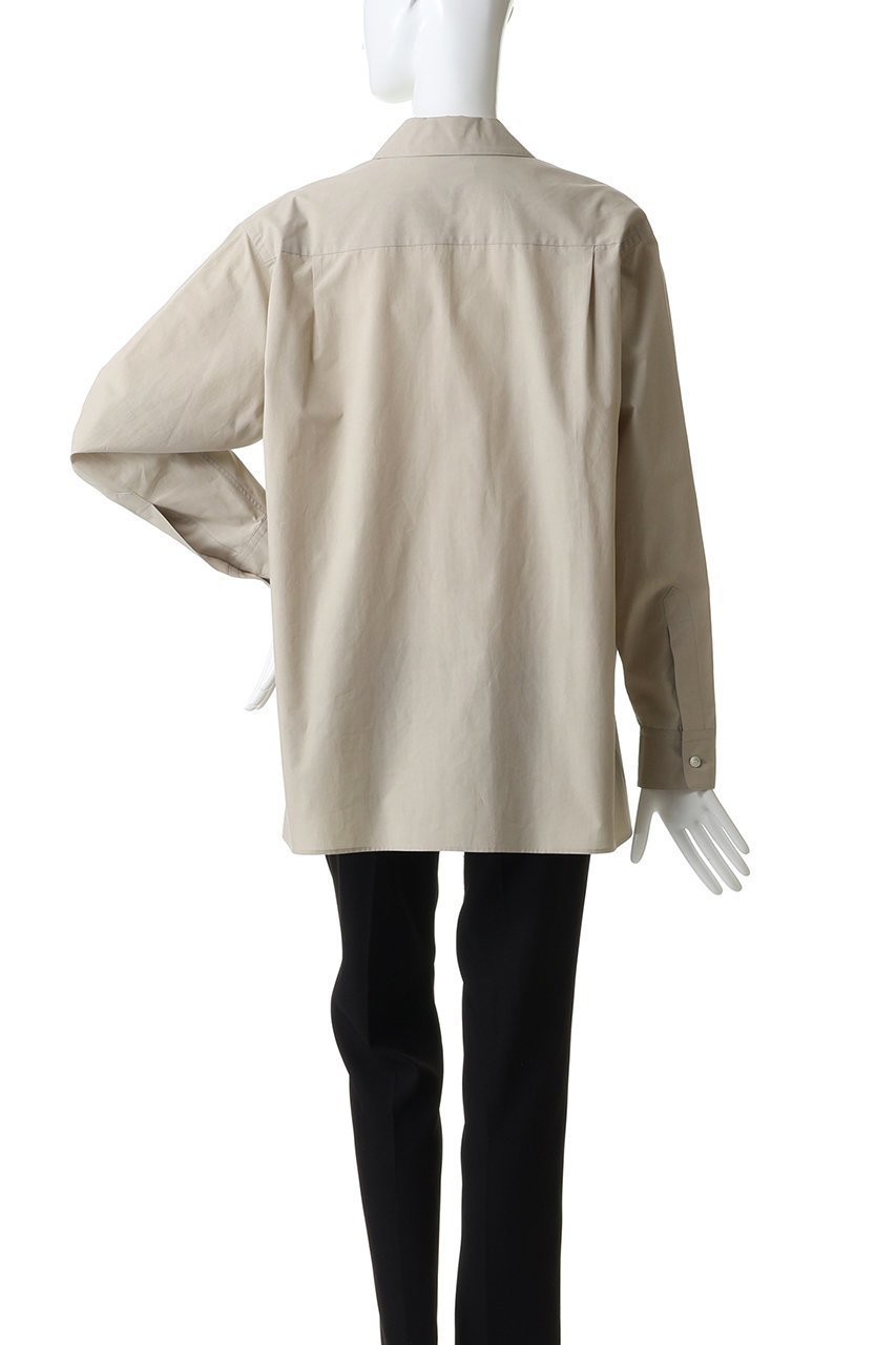 【イレーヴ/YLEVE】のコットン シルク タイプライター スキッパー シャツ 人気、トレンドファッション・服の通販 founy(ファニー) 　ファッション　Fashion　レディースファッション　Fashion for Women　トップス・カットソー　Cut & Sew Tops　シャツ・ブラウス・オフィスカジュアル　Elegant Blouses & Button-Ups　シルク　Silk, 100% Silk　スキッパー　Skipper, Open Collar　スリーブ　Sleeve, Long Sleeve / Short Sleeve　タイプライター　Typewriter Fabric, Crisp Cotton　ロング　Long, Long-Length　other-4|ID: prp329100004902840 ipo3291000000036693440