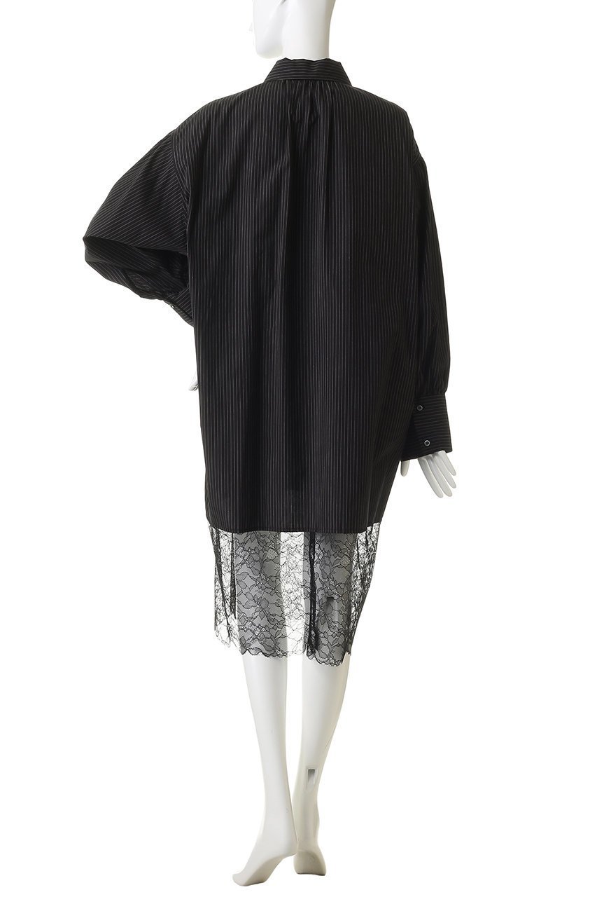 【ハー/HER.】のレースコンビシャツワンピース 人気、トレンドファッション・服の通販 founy(ファニー) 　ファッション　Fashion　レディースファッション　Fashion for Women　ワンピース　Dresses　シャツワンピース / 1枚で着映えコーデ　Shirt Dresses　チュニック　Tunic Tops & Dresses　おすすめ　Recommended / Our Picks　コンビ　Combo, Combination Style　ストライプ　Stripe, Striped Pattern　チュニック　Tunic, Long Top　デニム　Denim, Jeans Material　ボトム　Bottoms, Lower Wear　レース　Lace, Lace Fabric　ロング　Long, Long-Length　other-4|ID: prp329100004902850 ipo3291000000036693545
