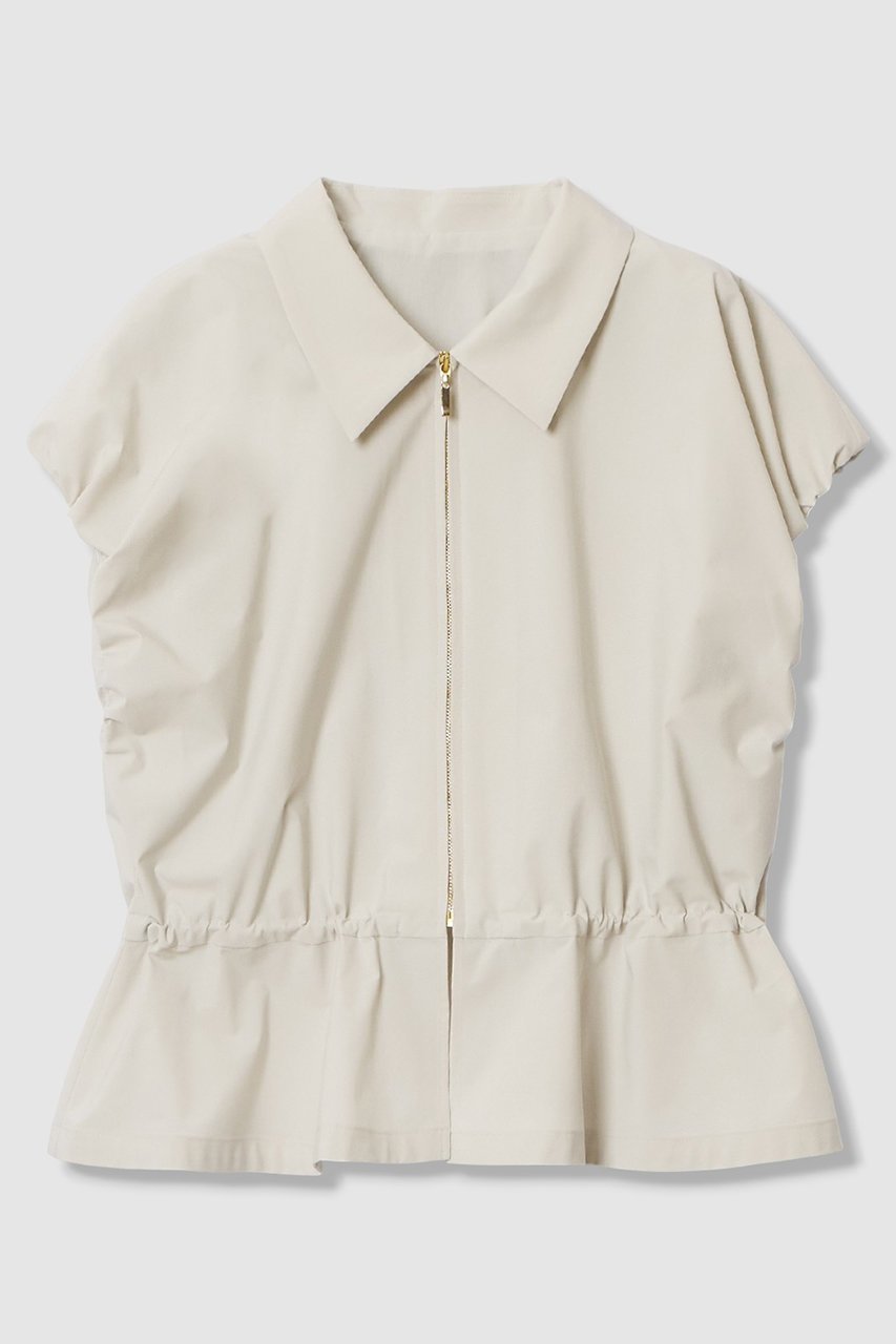 【アナイ/ANAYI】の【セットアップ対象商品】2WAYストレッチ衿付き ブラウス 人気、トレンドファッション・服の通販 founy(ファニー) 　ファッション　Fashion　レディースファッション　Fashion for Women　トップス・カットソー　Cut & Sew Tops　シャツ・ブラウス・オフィスカジュアル　Elegant Blouses & Button-Ups　おすすめ　Recommended / Our Picks　ギャザー　Gathered, Ruffled　ショート　Short, Short Length　ストリング　String, Drawstring　ストレッチ　Stretch, Stretchy Fabric　スポーティ　Sporty, Casual Athletic　スリーブ　Sleeve, Long Sleeve / Short Sleeve　セットアップ　Set-Up, Coordinated Outfit　タフタ　Taffeta, Structured Fabric　ドロップ　Drop Shoulder, Dropped Style　フロント　Front, Front Design　ブルゾン　Blouson, Bomber Jacket　 other-1|ID: prp329100004902855 ipo3291000000036693594