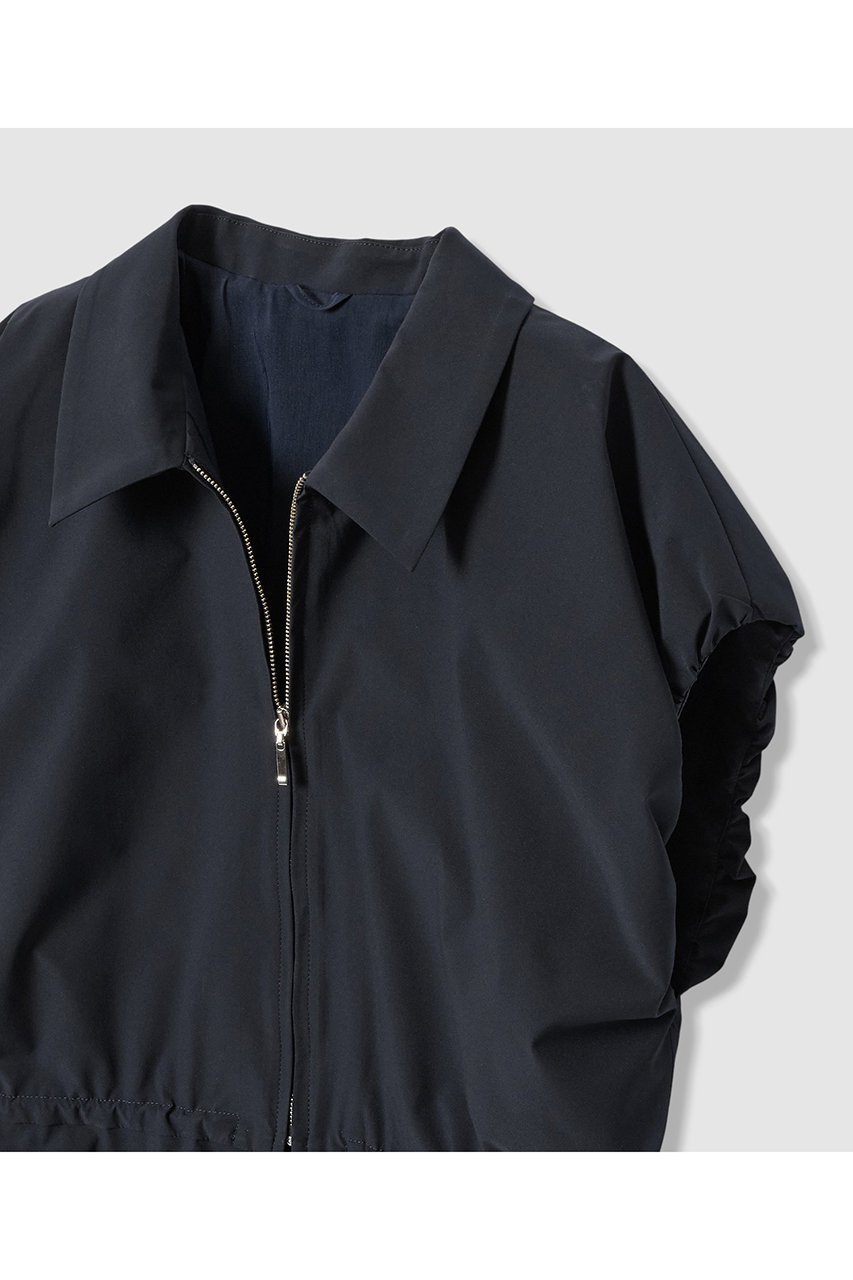 【アナイ/ANAYI】の【セットアップ対象商品】2WAYストレッチ衿付き ブラウス 人気、トレンドファッション・服の通販 founy(ファニー) 　ファッション　Fashion　レディースファッション　Fashion for Women　トップス・カットソー　Cut & Sew Tops　シャツ・ブラウス・オフィスカジュアル　Elegant Blouses & Button-Ups　おすすめ　Recommended / Our Picks　ギャザー　Gathered, Ruffled　ショート　Short, Short Length　ストリング　String, Drawstring　ストレッチ　Stretch, Stretchy Fabric　スポーティ　Sporty, Casual Athletic　スリーブ　Sleeve, Long Sleeve / Short Sleeve　セットアップ　Set-Up, Coordinated Outfit　タフタ　Taffeta, Structured Fabric　ドロップ　Drop Shoulder, Dropped Style　フロント　Front, Front Design　ブルゾン　Blouson, Bomber Jacket　other-3|ID: prp329100004902855 ipo3291000000036693599