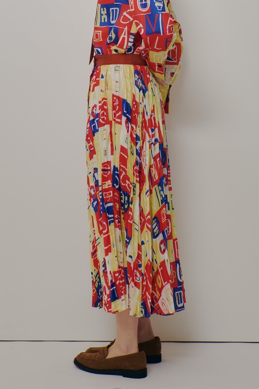 【アルアバイル/allureville】のパッチワークプリントプリーツスカート 人気、トレンドファッション・服の通販 founy(ファニー) ファッション Fashion レディースファッション Fashion for Women アウター Coat / Outerwear Collection レディースジャケット・軽アウター Jackets スカート Skirts プリーツスカート / 上品フェミニンスタイル Pleated Skirts ジャケット Jacket, Outerwear ブロック Block, Solid Block Pattern プリント Print, Printed Pattern プリーツ Pleats, Pleated モチーフ Motif, Design Theme 手描き Hand-Drawn, Illustrated 新作・新入荷 New Arrivals / New In other-8|ID: prp329100004902857 ipo3291000000036693629