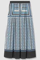 【アルアバイル/allureville】のOFFICINAペイズリースカート 人気、トレンドファッション・服の通販 founy(ファニー) ファッション Fashion レディースファッション Fashion for Women スカート Skirts ロングスカート Long Skirts / Maxi & Midi Skirts イタリア Italy ロング Long, Long-Length エレガント 上品 Elegant thumbnail ブルー|ID: prp329100004902858 ipo3291000000036693631