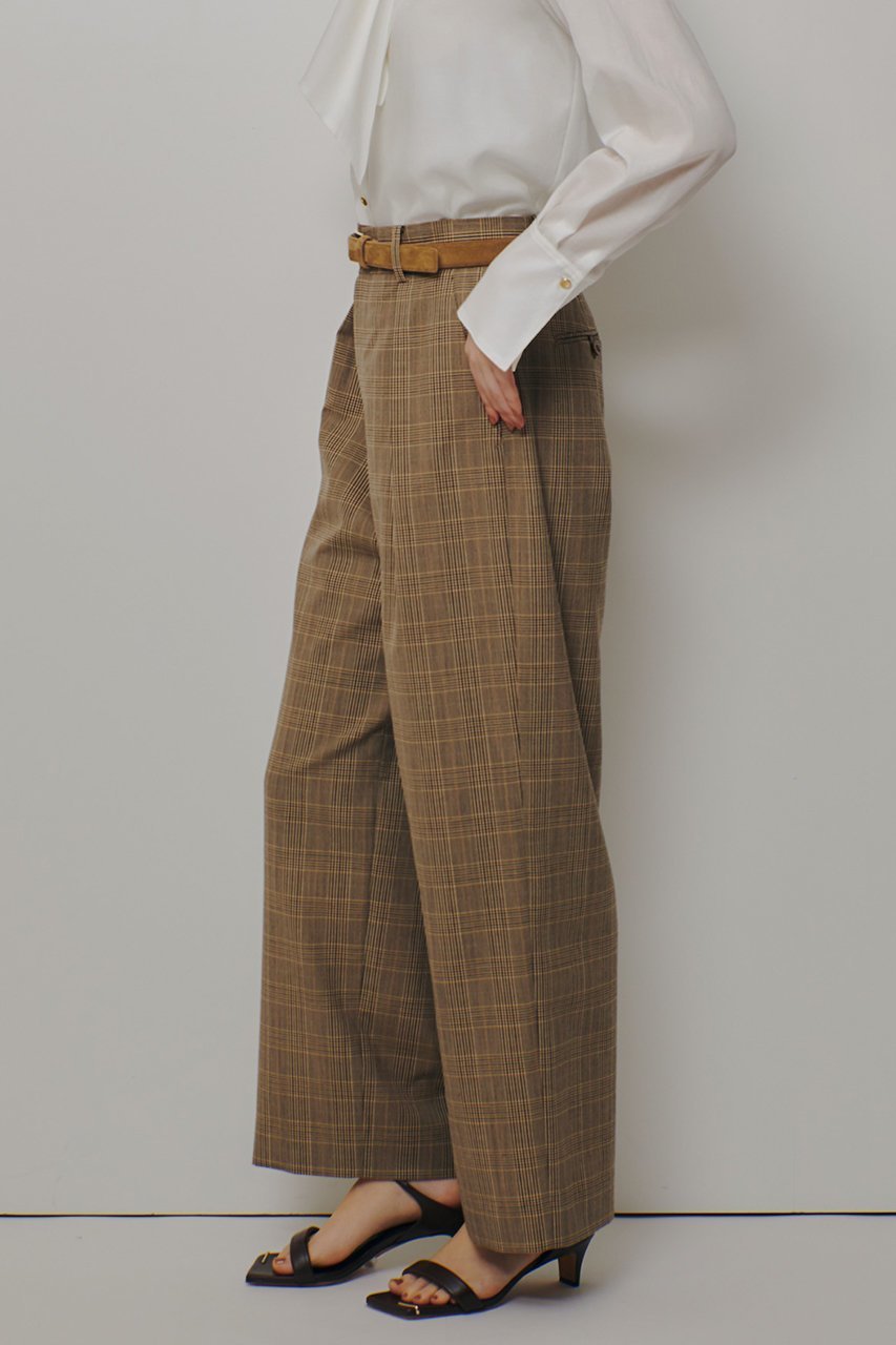 【アルアバイル/allureville】のディープタックチェックパンツ 人気、トレンドファッション・服の通販 founy(ファニー) ファッション Fashion レディースファッション Fashion for Women パンツ Pants & Trousers クール Cool, Chic ジャケット Jacket, Outerwear スラックス Slacks, Dress Pants セットアップ Set-Up, Coordinated Outfit チェック Check, Plaid, Tartan バランス Balance, Style Balance ボトム Bottoms, Lower Wear モダン Modern, Contemporary other-6|ID: prp329100004902866 ipo3291000000036693722
