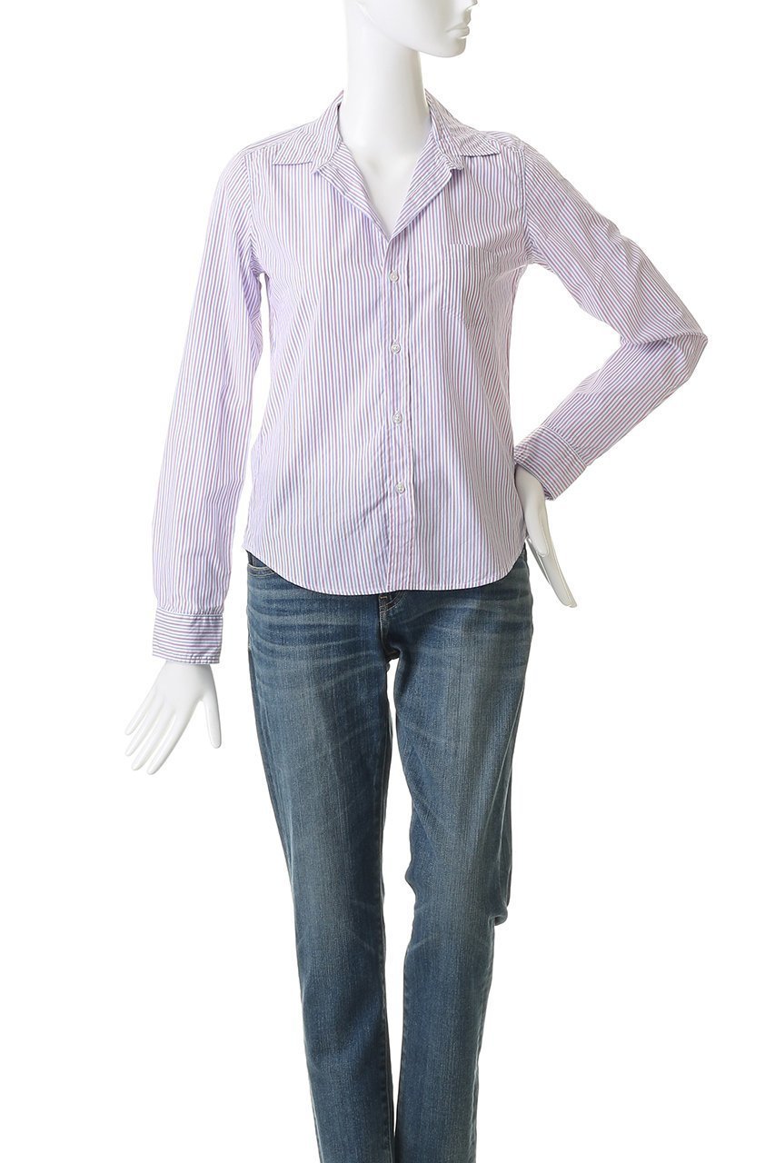 【フランク&アイリーン/Frank&Eileen】のBARRY イタリアンコットン ピンクマルチストライプ シャツ 人気、トレンドファッション・服の通販 founy(ファニー) 　ファッション　Fashion　レディースファッション　Fashion for Women　トップス・カットソー　Cut & Sew Tops　シャツ・ブラウス・オフィスカジュアル　Elegant Blouses & Button-Ups　コンパクト　Compact, Small Size　スキニー　Skinny, Slim Fit　ストライプ　Stripe, Striped Pattern　スリーブ　Sleeve, Long Sleeve / Short Sleeve　ロング　Long, Long-Length　ワイド　Wide, Wide Fit　other-2|ID: prp329100004902871 ipo3291000000036693752