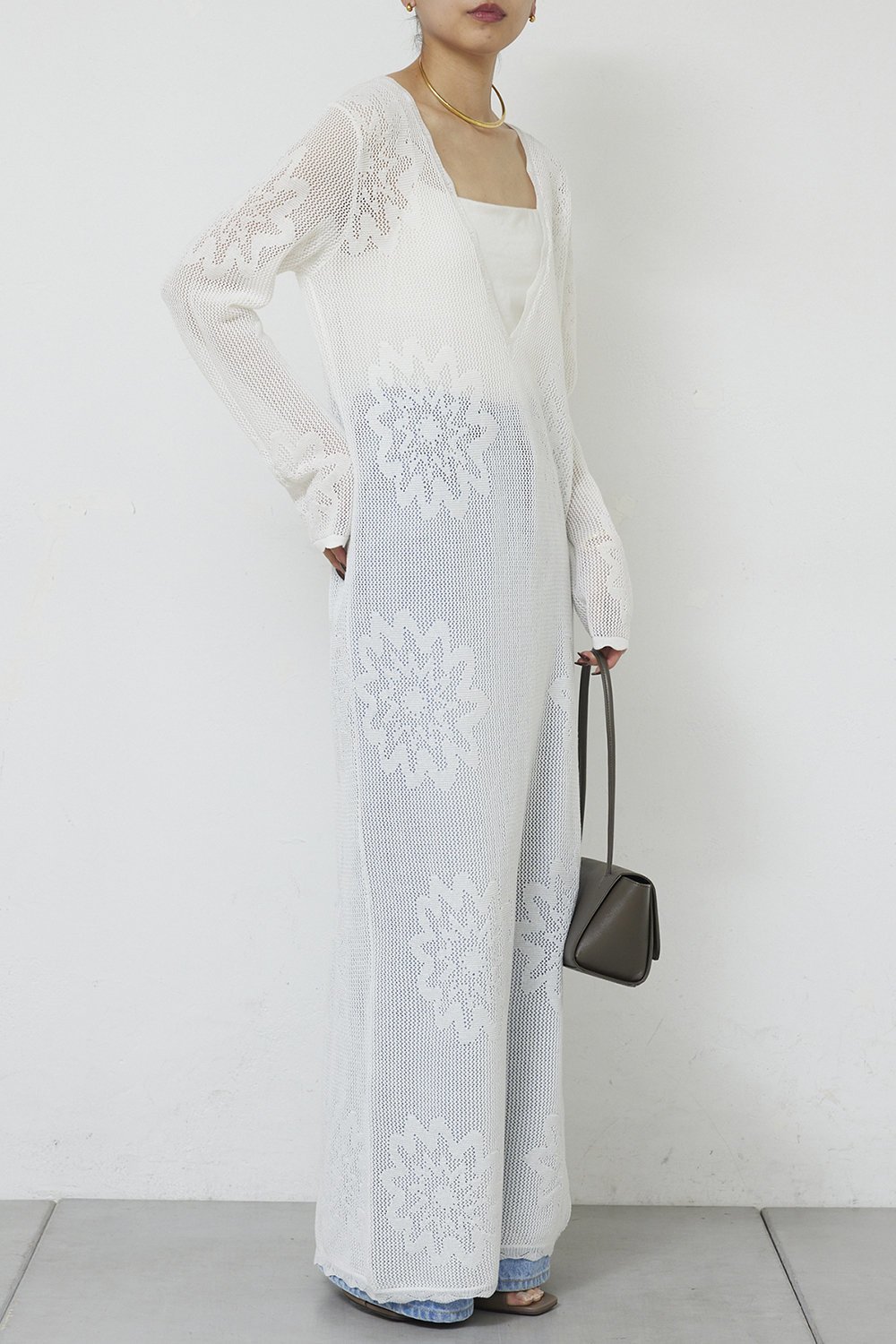 【ガリャルダガランテ/GALLARDAGALANTE】のメッシュニットドレス 人気、トレンドファッション・服の通販 founy(ファニー) 　ファッション　Fashion　レディースファッション　Fashion for Women　ワンピース　Dresses　フォーマル・パーティードレス・結婚式用ドレス　Elegant & Casual Dresses　チュニック　Tunic Tops & Dresses　シアー　Sheer, See-Through　チュニック　Tunic, Long Top　ドレス　Dress, One-Piece　ロング　Long, Long-Length　新作・新入荷　New Arrivals / New In　other-4|ID: prp329100004902888 ipo3291000000036693925