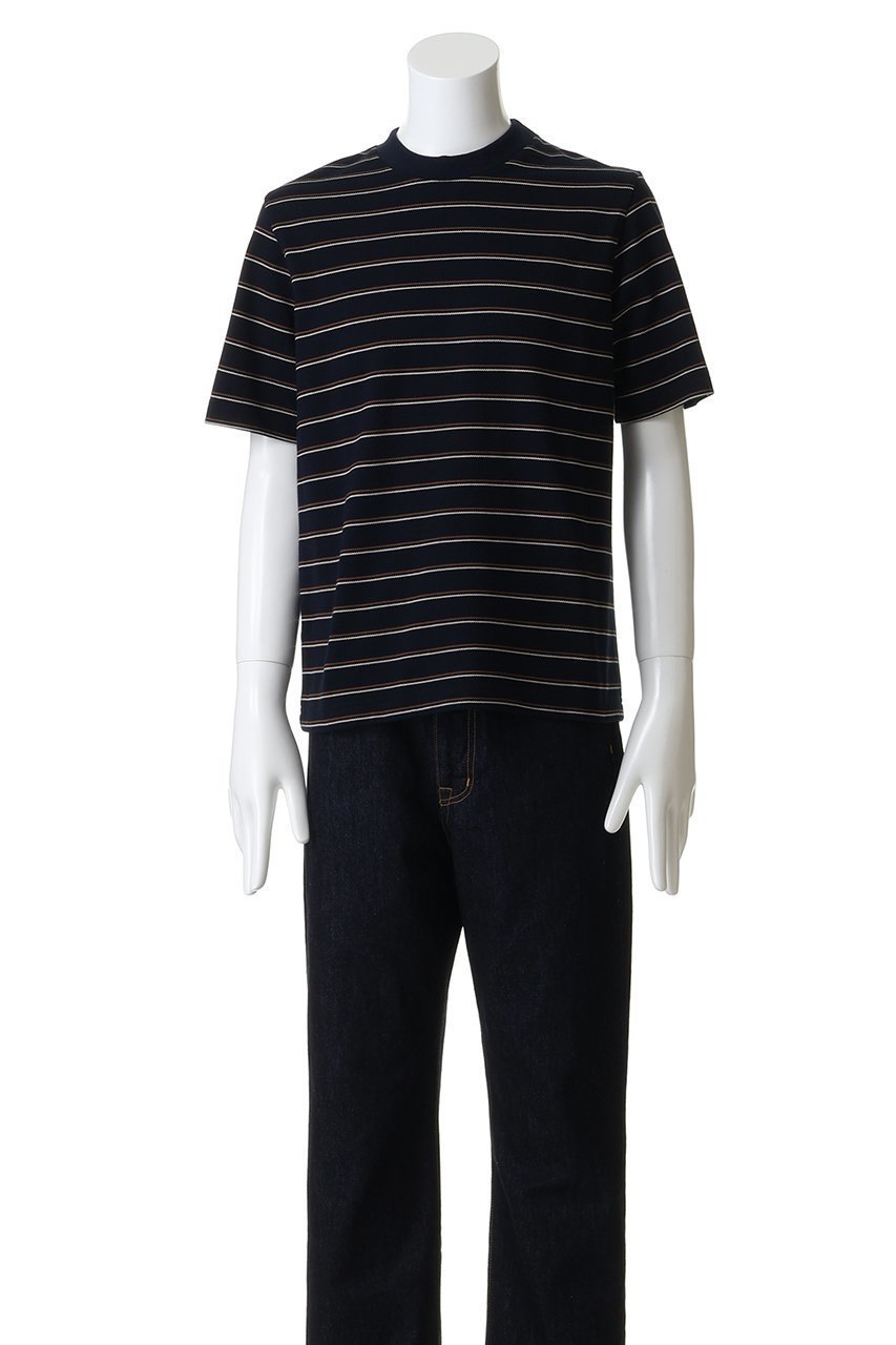 【ヌメロ ヴェントゥーノ/N°21 / MEN】の【MEN】ボーダー Tシャツ 人気、トレンドファッション・服の通販 founy(ファニー) 　ファッション　Fashion　メンズファッション　Fashion for Men　トップス・カットソー　Cut & Sew Tops　メンズシャツ　Shirts　ショート　Short, Short Length　スリーブ　Sleeve, Long Sleeve / Short Sleeve　バランス　Balance, Style Balance　ボーダー　Border, Stripe　リゾート　Resort, Vacation Style　other-2|ID: prp329100004902896 ipo3291000000036694003