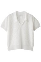 【カナコ サカイ/KANAKO SAKAI】のジャカード ニット ポロシャツ 大人の最旬トレンドファッション＆コーディネート founy(ファウニー) ファッション Fashion レディースファッション Fashion for Women トップス・カットソー Cut & Sew Tops ニット Knit Tops & Sweaters シャツ・ブラウス・オフィスカジュアル Elegant Blouses & Button-Ups ポロシャツ・きれいめカジュアル Smart-Casual Polo Tops コンパクト Compact, Small Size シアー Sheer, See-Through ジャカード／ジャガード Jacquard, Woven Pattern スリーブ Sleeve, Long Sleeve / Short Sleeve ハーフ Half, Half-Length ポロシャツ Polo Shirt, Collared Tee 夏 Summer 春 Spring S/S・春夏 SS, Spring/Summer, Warm Season |ID:prp329100004902911