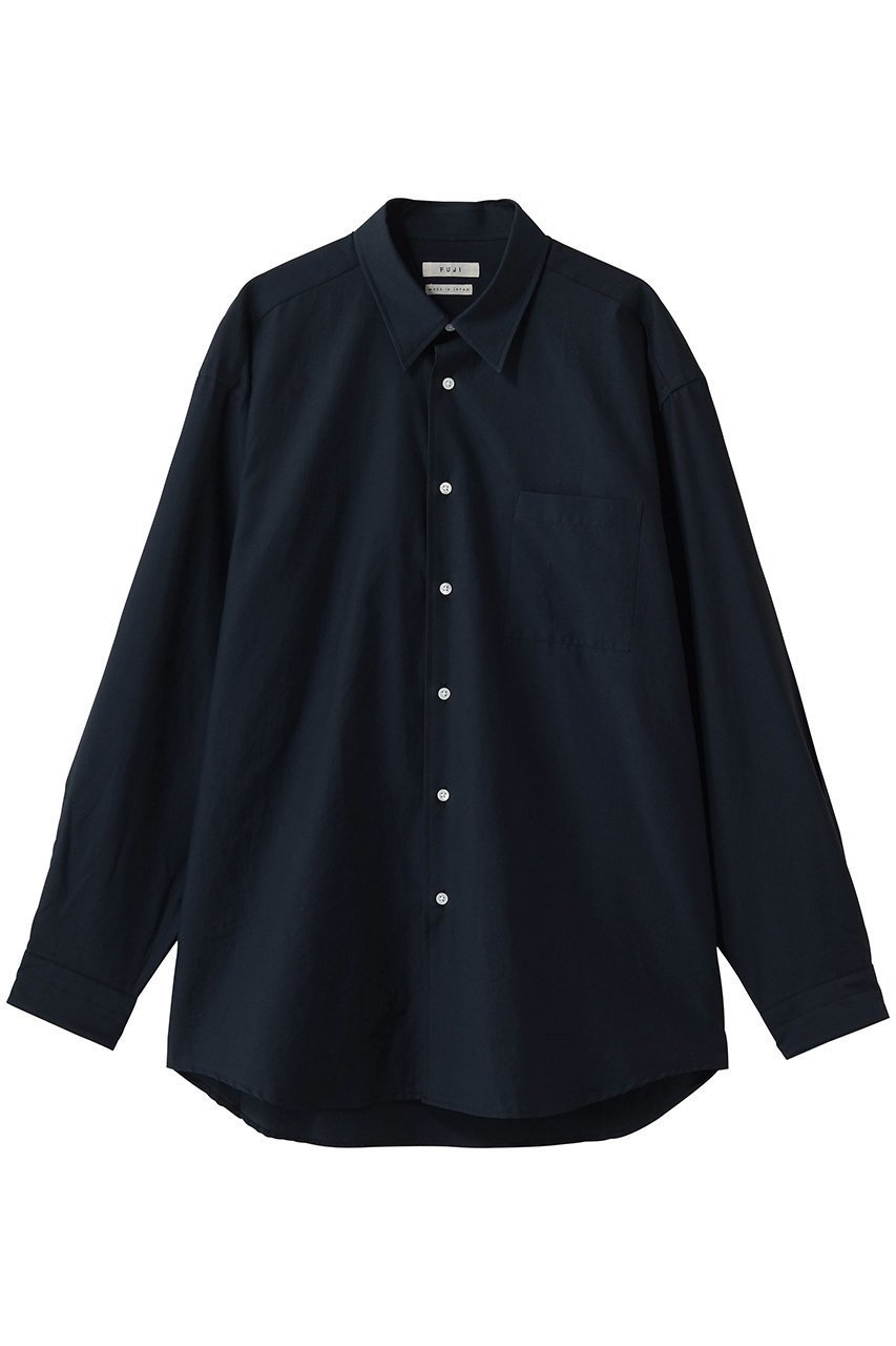【フジ/FUJI / MEN】の【MEN】SILK COTTON STANDARD SHIRT インテリア・キッズ・メンズ・レディースファッション・服の通販 founy(ファニー) 　ファッション　Fashion　メンズファッション　Fashion for Men　なめらか　Smooth, Silky Texture　シルク　Silk, 100% Silk　シンプル　Simple, Minimal　スタンダード　Standard, Basic　スリーブ　Sleeve, Long Sleeve / Short Sleeve　フォーマル　Formal, Dressy　リュクス　Luxury, Elegant, High-End, Chic　ロング　Long, Long-Length　NAVY|ID: prp329100004902944 ipo3291000000036694399