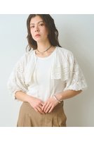 【ウィムガゼット/Whim Gazette】のボレロブラウス 人気、トレンドファッション・服の通販 founy(ファニー) ファッション Fashion レディースファッション Fashion for Women アウター Coat / Outerwear Collection ボレロ・ショート丈ジャケット / ドレス羽織りに Boleros & Short Jackets トップス・カットソー Cut & Sew Tops シャツ・ブラウス・オフィスカジュアル Elegant Blouses & Button-Ups おすすめ Recommended / Our Picks インド Indian Textile クール Cool, Chic スリーブ Sleeve, Long Sleeve / Short Sleeve バランス Balance, Style Balance ボレロ Bolero, Short Cardigan ミックス Mix, Mixed Style レース Lace, Lace Fabric ロング Long, Long-Length |ID:prp329100004902958