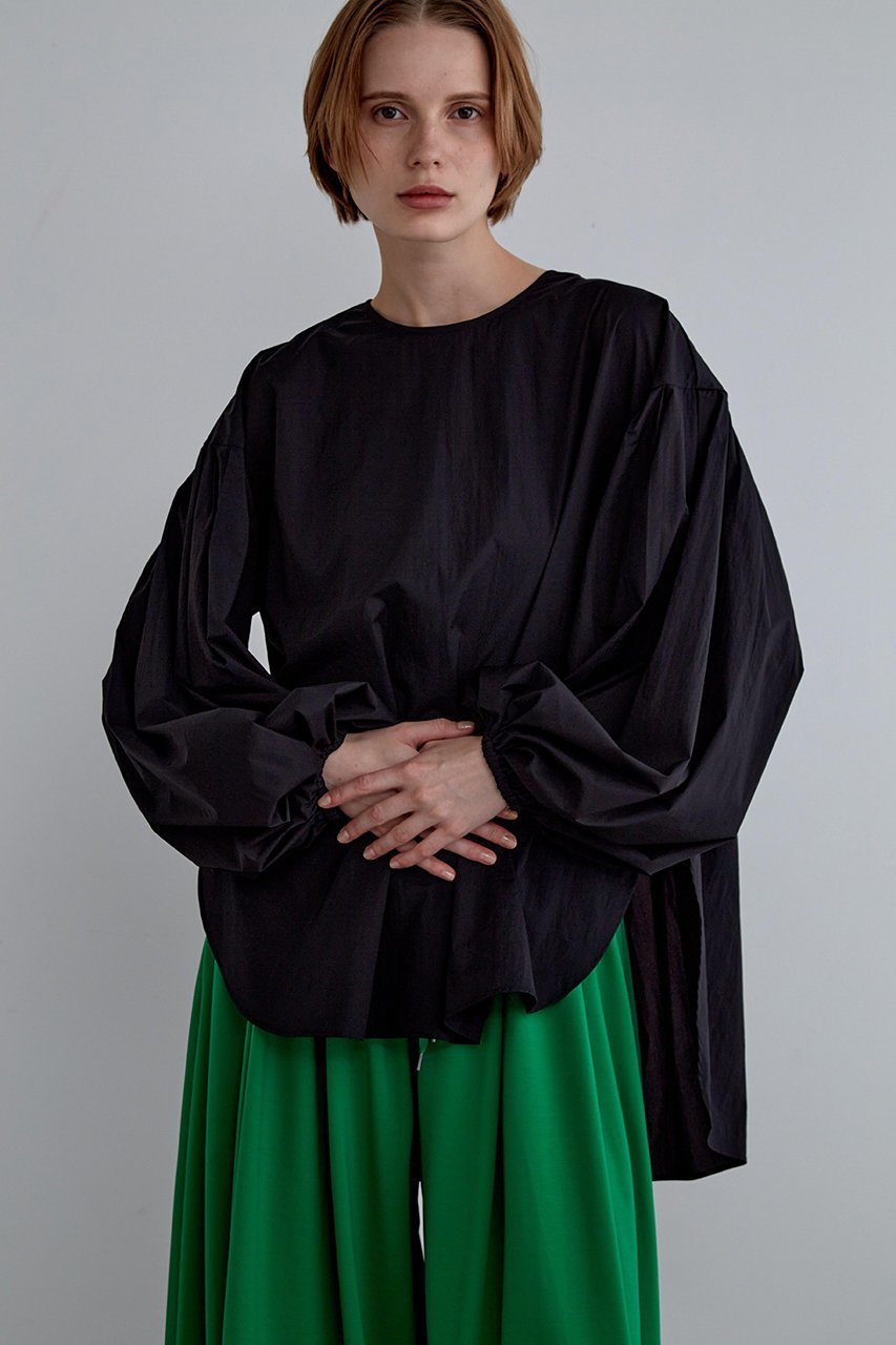 【ル フィル/LE PHIL】のナイロンバックギャザーブラウス 人気、トレンドファッション・服の通販 founy(ファニー) 　ファッション　Fashion　レディースファッション　Fashion for Women　トップス・カットソー　Cut & Sew Tops　シャツ・ブラウス・オフィスカジュアル　Elegant Blouses & Button-Ups　バッグ　Bags　ギャザー　Gathered, Ruffled　シンプル　Simple, Minimal　スリーブ　Sleeve, Long Sleeve / Short Sleeve　ロング　Long, Long-Length　 other-1|ID: prp329100004902965 ipo3291000000036694592