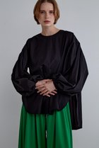 【ル フィル/LE PHIL】のナイロンバックギャザーブラウス 人気、トレンドファッション・服の通販 founy(ファニー) ファッション Fashion レディースファッション Fashion for Women トップス・カットソー Cut & Sew Tops シャツ・ブラウス・オフィスカジュアル Elegant Blouses & Button-Ups バッグ Bags ギャザー Gathered, Ruffled シンプル Simple, Minimal スリーブ Sleeve, Long Sleeve / Short Sleeve ロング Long, Long-Length thumbnail ブラック|ID: prp329100004902965 ipo3291000000036694593