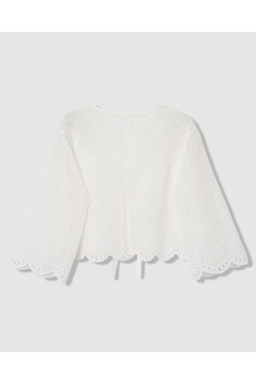 【アナイ/ANAYI】の【セットアップ対応商品】エンブロイダリーボレロ ブラウス 人気、トレンドファッション・服の通販 founy(ファニー) 　ファッション　Fashion　レディースファッション　Fashion for Women　アウター　Coat / Outerwear Collection　ボレロ・ショート丈ジャケット / ドレス羽織りに　Boleros & Short Jackets　トップス・カットソー　Cut & Sew Tops　シャツ・ブラウス・オフィスカジュアル　Elegant Blouses & Button-Ups　おすすめ　Recommended / Our Picks　インナー　Innerwear　エンブロイダリー　Embroidery Design　キャミソール　Camisole, Spaghetti Strap Top　シアー　Sheer, See-Through　シルク　Silk, 100% Silk　スリーブ　Sleeve, Long Sleeve / Short Sleeve　セットアップ　Set-Up, Coordinated Outfit　フロント　Front, Front Design　ボレロ　Bolero, Short Cardigan　リボン　Ribbon, Bow　ロング　Long, Long-Length　無地　Plain, Solid Color　other-2|ID: prp329100004902967 ipo3291000000036694624