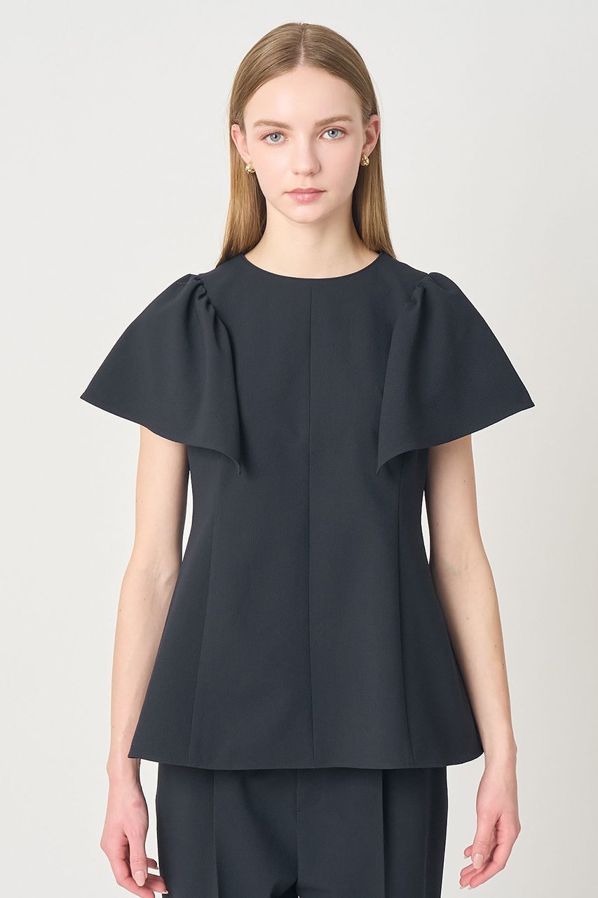 【アナイ/ANAYI】の【セットアップ対応商品】サッカーストレッチペプラム ブラウス 人気、トレンドファッション・服の通販 founy(ファニー) 　ファッション　Fashion　レディースファッション　Fashion for Women　トップス・カットソー　Cut & Sew Tops　シャツ・ブラウス・オフィスカジュアル　Elegant Blouses & Button-Ups　おすすめ　Recommended / Our Picks　サッカー　Seersucker, Summer Fabric　ショート　Short, Short Length　ストレッチ　Stretch, Stretchy Fabric　スリーブ　Sleeve, Long Sleeve / Short Sleeve　セットアップ　Set-Up, Coordinated Outfit　ペプラム　Peplum, Flared Hem　夏　Summer　新作・新入荷　New Arrivals / New In　other-8|ID: prp329100004902968 ipo3291000000036694637