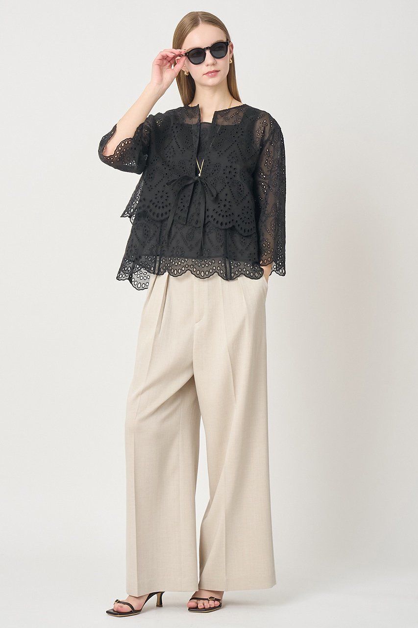 【アナイ/ANAYI】の【セットアップ対応商品】エンブロイダリーキャミソール 人気、トレンドファッション・服の通販 founy(ファニー) 　ファッション　Fashion　レディースファッション　Fashion for Women　トップス・カットソー　Cut & Sew Tops　キャミソール&ノースリーブ　Camisoles & Sleeveless Tops　シャツ・ブラウス・オフィスカジュアル　Elegant Blouses & Button-Ups　おすすめ　Recommended / Our Picks　アンサンブル　Ensemble Set　インナー　Innerwear　エンブロイダリー　Embroidery Design　キャミソール　Camisole, Spaghetti Strap Top　シアー　Sheer, See-Through　シルク　Silk, 100% Silk　ジャケット　Jacket, Outerwear　セットアップ　Set-Up, Coordinated Outfit　ノースリーブ　Sleeveless, No-Sleeve　フロント　Front, Front Design　ボレロ　Bolero, Short Cardigan　レース　Lace, Lace Fabric　無地　Plain, Solid Color　other-7|ID: prp329100004902971 ipo3291000000036694663