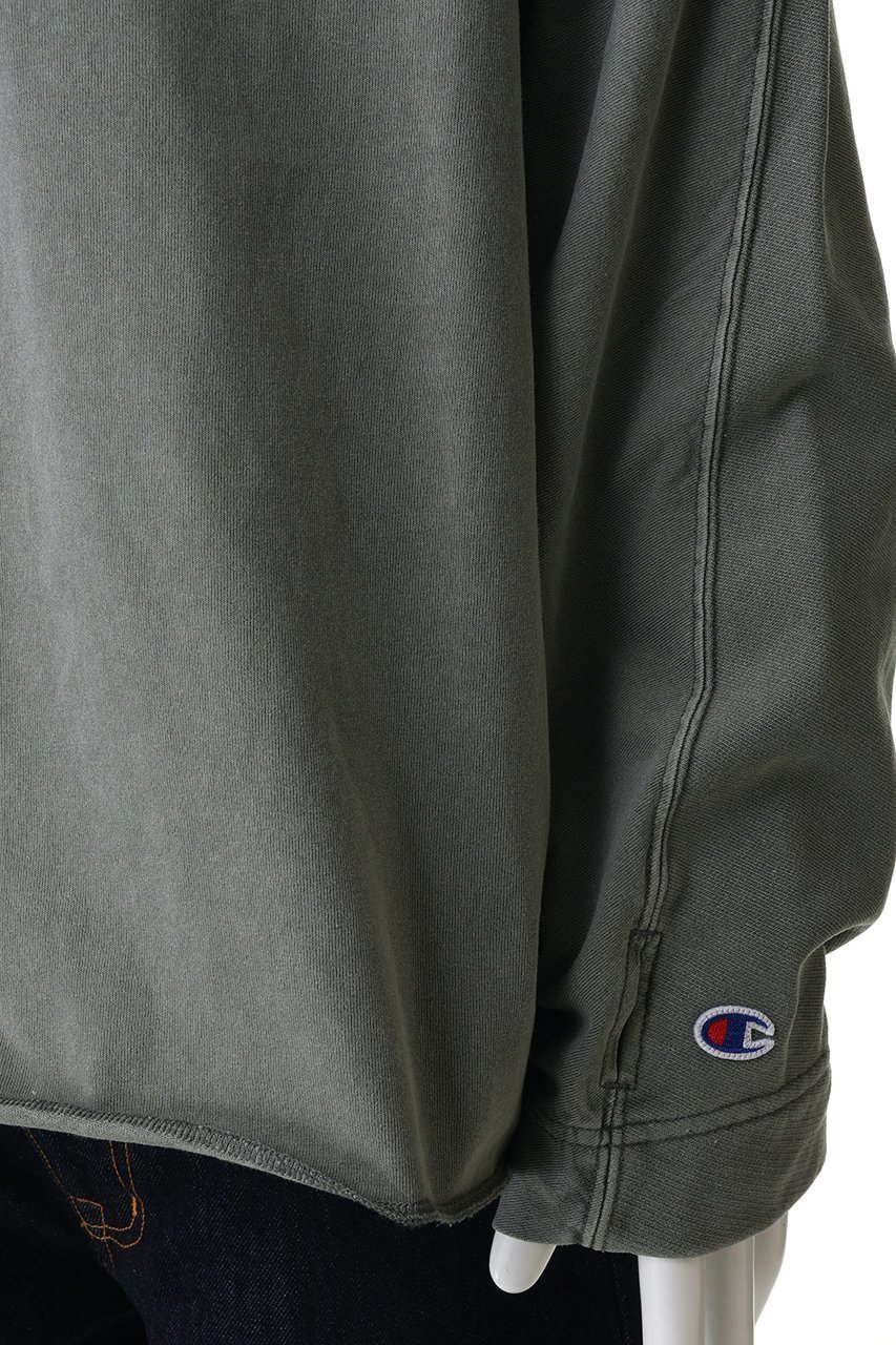 【エヌ.ハリウッド/N.HOOLYWOOD / MEN】の【MEN】【EXCANGE SERVICE × Champion】リバーシブル ドルマン スウェットシャツ 人気、トレンドファッション・服の通販 founy(ファニー) 　ファッション　Fashion　メンズファッション　Fashion for Men　トップス・カットソー　Cut & Sew Tops　パーカー・フーディー / カジュアルコーデ　Hoodies & Parkas　メンズシャツ　Shirts　ボックス　Boxy, Box Shape　リバーシブル　Reversible, Two-Sided　切替　Switching, Contrast Panel　無地　Plain, Solid Color　other-6|ID: prp329100004902975 ipo3291000000036694692