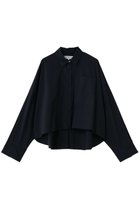 【エンフォルド/ENFOLD】のJUST-LENGTH SHIRT 人気、トレンドファッション・服の通販 founy(ファニー) ファッション Fashion レディースファッション Fashion for Women トップス・カットソー Cut & Sew Tops シャツ・ブラウス・オフィスカジュアル Elegant Blouses & Button-Ups ストレッチ Stretch, Stretchy Fabric スリーブ Sleeve, Long Sleeve / Short Sleeve セットアップ Set-Up, Coordinated Outfit タフタ Taffeta, Structured Fabric バランス Balance, Style Balance ロング Long, Long-Length ワイド Wide, Wide Fit 再入荷 Restock / Back in Stock 羽織 Haori, Light Jacket thumbnail ダークネイビー|ID: prp329100004902979 ipo3291000000036694722