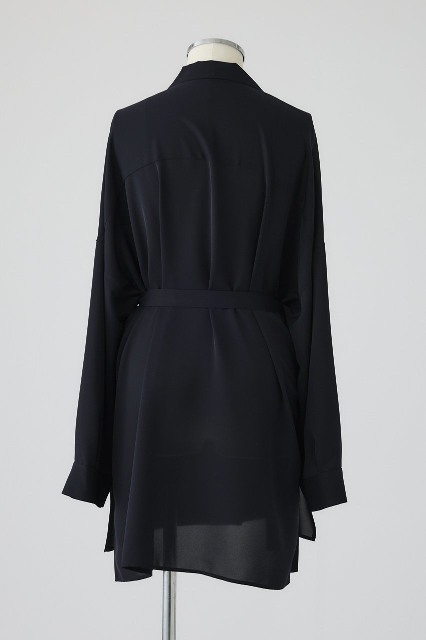 【リムアーク/RIM.ARK】のOpen collar relax SH/シャツ 人気、トレンドファッション・服の通販 founy(ファニー) 　ファッション　Fashion　レディースファッション　Fashion for Women　トップス・カットソー　Cut & Sew Tops　シャツ・ブラウス・オフィスカジュアル　Elegant Blouses & Button-Ups　ショート　Short, Short Length　ジュエリー　Jewelry, Accessories　スリーブ　Sleeve, Long Sleeve / Short Sleeve　デコルテ　Décolleté, Neckline　ドレープ　Drape, Draping Fabric　フロント　Front, Front Design　リラックス　Relax, Relaxed Fit　ワイド　Wide, Wide Fit　エレガント 上品　Elegant　新作・新入荷　New Arrivals / New In　other-4|ID: prp329100004902981 ipo3291000000036694818