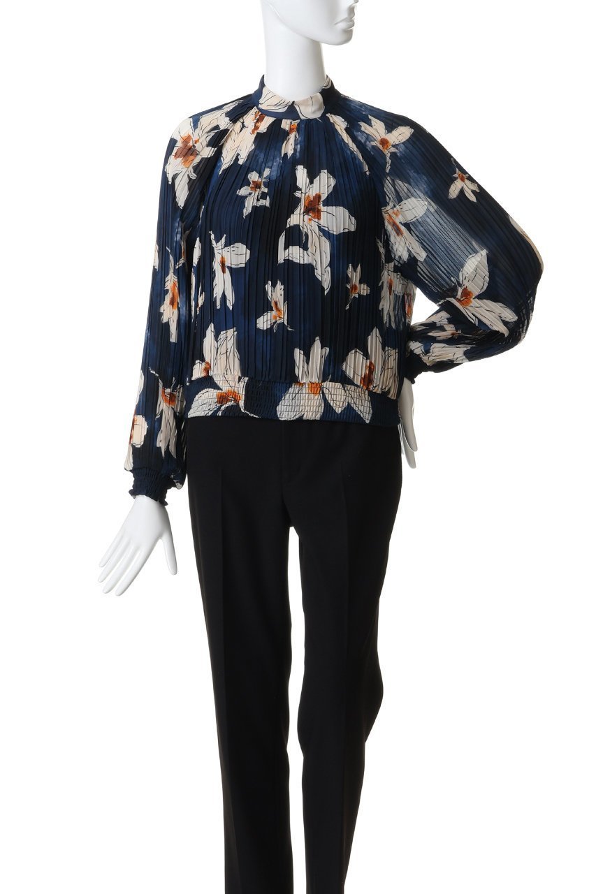 【コルコバード/CORCOVADO】のカラーシフォンブラウス 人気、トレンドファッション・服の通販 founy(ファニー) ファッション Fashion レディースファッション Fashion for Women トップス・カットソー Cut & Sew Tops シャツ・ブラウス・オフィスカジュアル Elegant Blouses & Button-Ups シフォン Chiffon, Lightweight Fabric スリーブ Sleeve, Long Sleeve / Short Sleeve フラワー Flower, Floral プリント Print, Printed Pattern プリーツ Pleats, Pleated ロング Long, Long-Length other-2|ID: prp329100004902991 ipo3291000000036694982