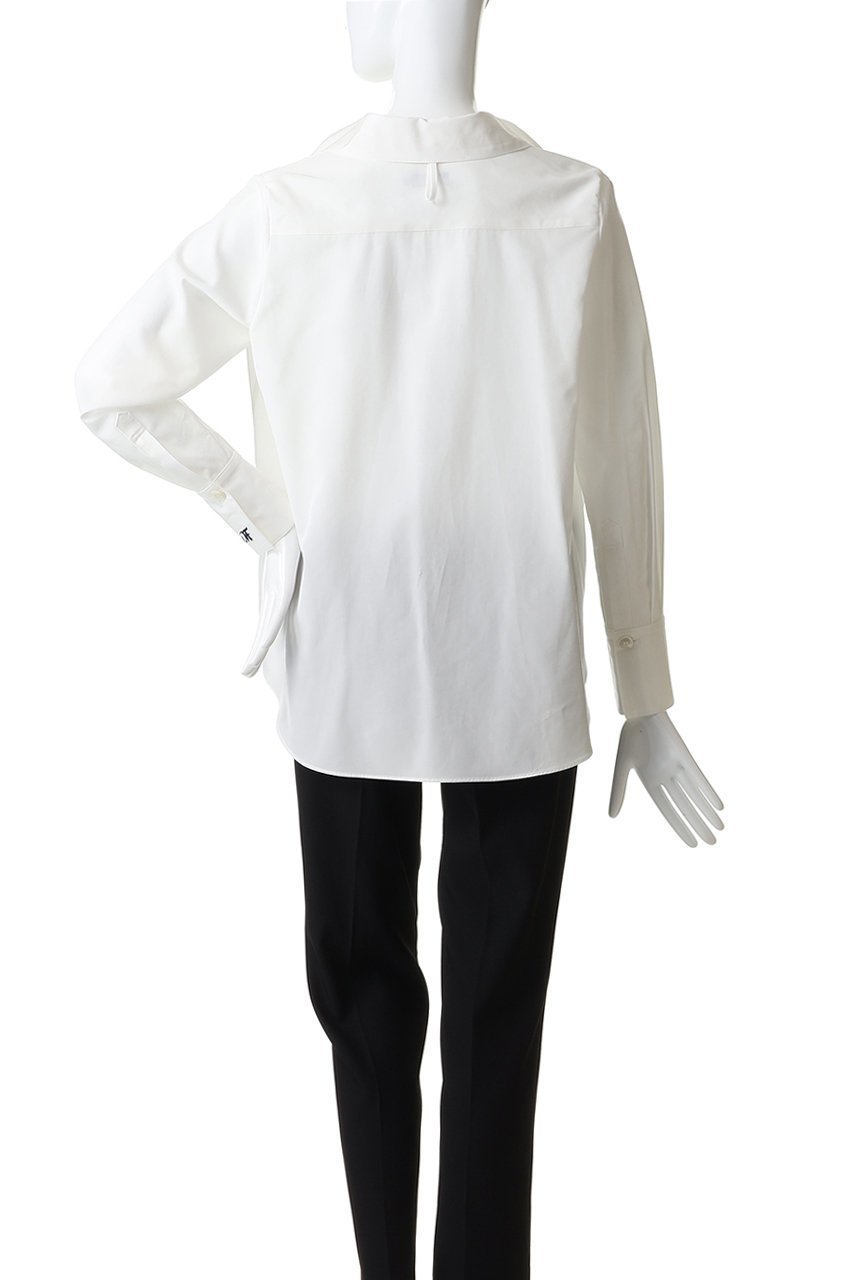 【エムフィル/M Fil】のトリアセテート コットン タイプライター フロントタックブラウス 人気、トレンドファッション・服の通販 founy(ファニー) 　ファッション　Fashion　レディースファッション　Fashion for Women　トップス・カットソー　Cut & Sew Tops　シャツ・ブラウス・オフィスカジュアル　Elegant Blouses & Button-Ups　カフス　Cuff Design　スリーブ　Sleeve, Long Sleeve / Short Sleeve　タイプライター　Typewriter Fabric, Crisp Cotton　フォルム　Silhouette, Form　ロング　Long, Long-Length　other-4|ID: prp329100004902997 ipo3291000000036825621