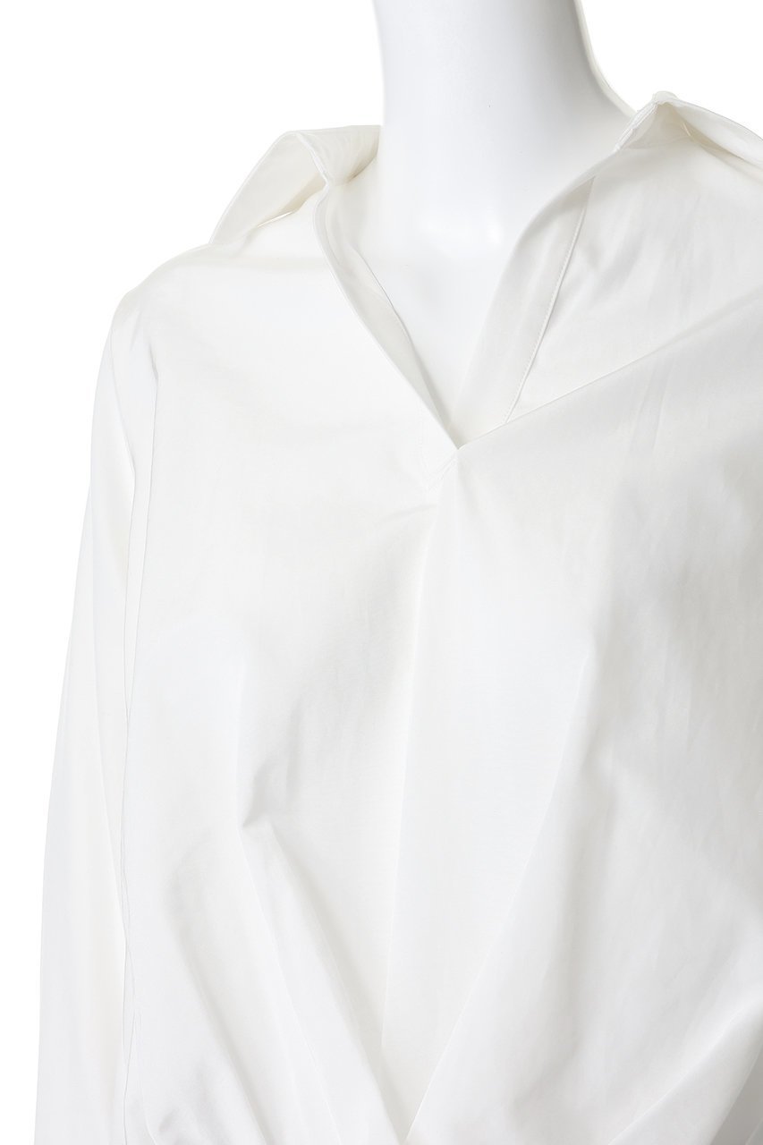 【エムフィル/M Fil】のトリアセテート コットン タイプライター フロントタックブラウス 人気、トレンドファッション・服の通販 founy(ファニー) 　ファッション　Fashion　レディースファッション　Fashion for Women　トップス・カットソー　Cut & Sew Tops　シャツ・ブラウス・オフィスカジュアル　Elegant Blouses & Button-Ups　カフス　Cuff Design　スリーブ　Sleeve, Long Sleeve / Short Sleeve　タイプライター　Typewriter Fabric, Crisp Cotton　フォルム　Silhouette, Form　ロング　Long, Long-Length　other-5|ID: prp329100004902997 ipo3291000000036825622