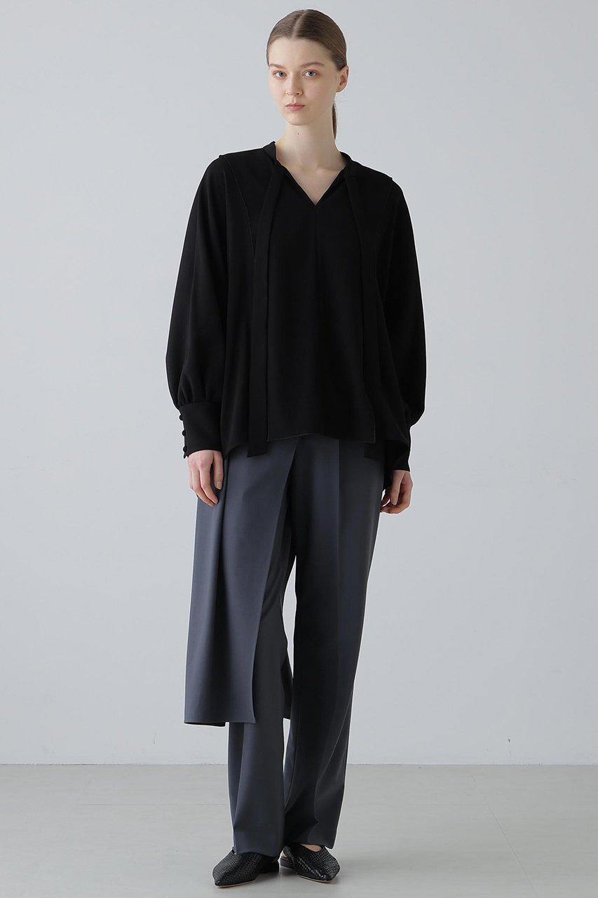 【アドーア/ADORE】のバックサテンジョーゼットブラウス 人気、トレンドファッション・服の通販 founy(ファニー) 　ファッション　Fashion　レディースファッション　Fashion for Women　トップス・カットソー　Cut & Sew Tops　シャツ・ブラウス・オフィスカジュアル　Elegant Blouses & Button-Ups　バッグ　Bags　シンプル　Simple, Minimal　スタンダード　Standard, Basic　スリーブ　Sleeve, Long Sleeve / Short Sleeve　フロント　Front, Front Design　ロング　Long, Long-Length　エレガント 上品　Elegant　other-3|ID: prp329100004902999 ipo3291000000036695042