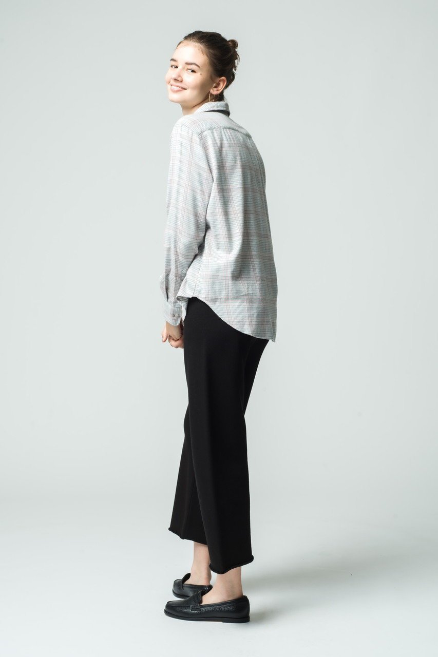 【フランク&アイリーン/Frank&Eileen】のEILEEN イタリアンコットン グレー ギンガムチェック シャツ 人気、トレンドファッション・服の通販 founy(ファニー) 　ファッション　Fashion　レディースファッション　Fashion for Women　トップス・カットソー　Cut & Sew Tops　シャツ・ブラウス・オフィスカジュアル　Elegant Blouses & Button-Ups　ギンガム　Gingham, Gingham Fabric　スリーブ　Sleeve, Long Sleeve / Short Sleeve　チェック　Check, Plaid, Tartan　ロング　Long, Long-Length　エレガント 上品　Elegant　other-6|ID: prp329100004903012 ipo3291000000036695139