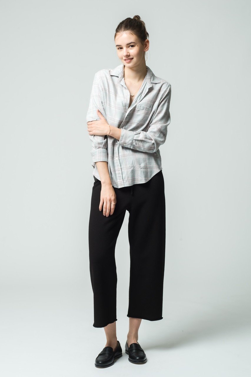 【フランク&アイリーン/Frank&Eileen】のEILEEN イタリアンコットン グレー ギンガムチェック シャツ 人気、トレンドファッション・服の通販 founy(ファニー) 　ファッション　Fashion　レディースファッション　Fashion for Women　トップス・カットソー　Cut & Sew Tops　シャツ・ブラウス・オフィスカジュアル　Elegant Blouses & Button-Ups　ギンガム　Gingham, Gingham Fabric　スリーブ　Sleeve, Long Sleeve / Short Sleeve　チェック　Check, Plaid, Tartan　ロング　Long, Long-Length　エレガント 上品　Elegant　other-8|ID: prp329100004903012 ipo3291000000036695141