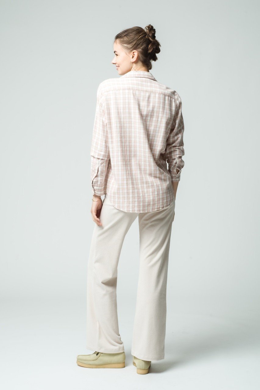 【フランク&アイリーン/Frank&Eileen】のEILEEN イタリアンコットン ピンク チェック シャツ 人気、トレンドファッション・服の通販 founy(ファニー) 　ファッション　Fashion　レディースファッション　Fashion for Women　トップス・カットソー　Cut & Sew Tops　シャツ・ブラウス・オフィスカジュアル　Elegant Blouses & Button-Ups　スリーブ　Sleeve, Long Sleeve / Short Sleeve　チェック　Check, Plaid, Tartan　ロング　Long, Long-Length　other-7|ID: prp329100004903013 ipo3291000000036695149