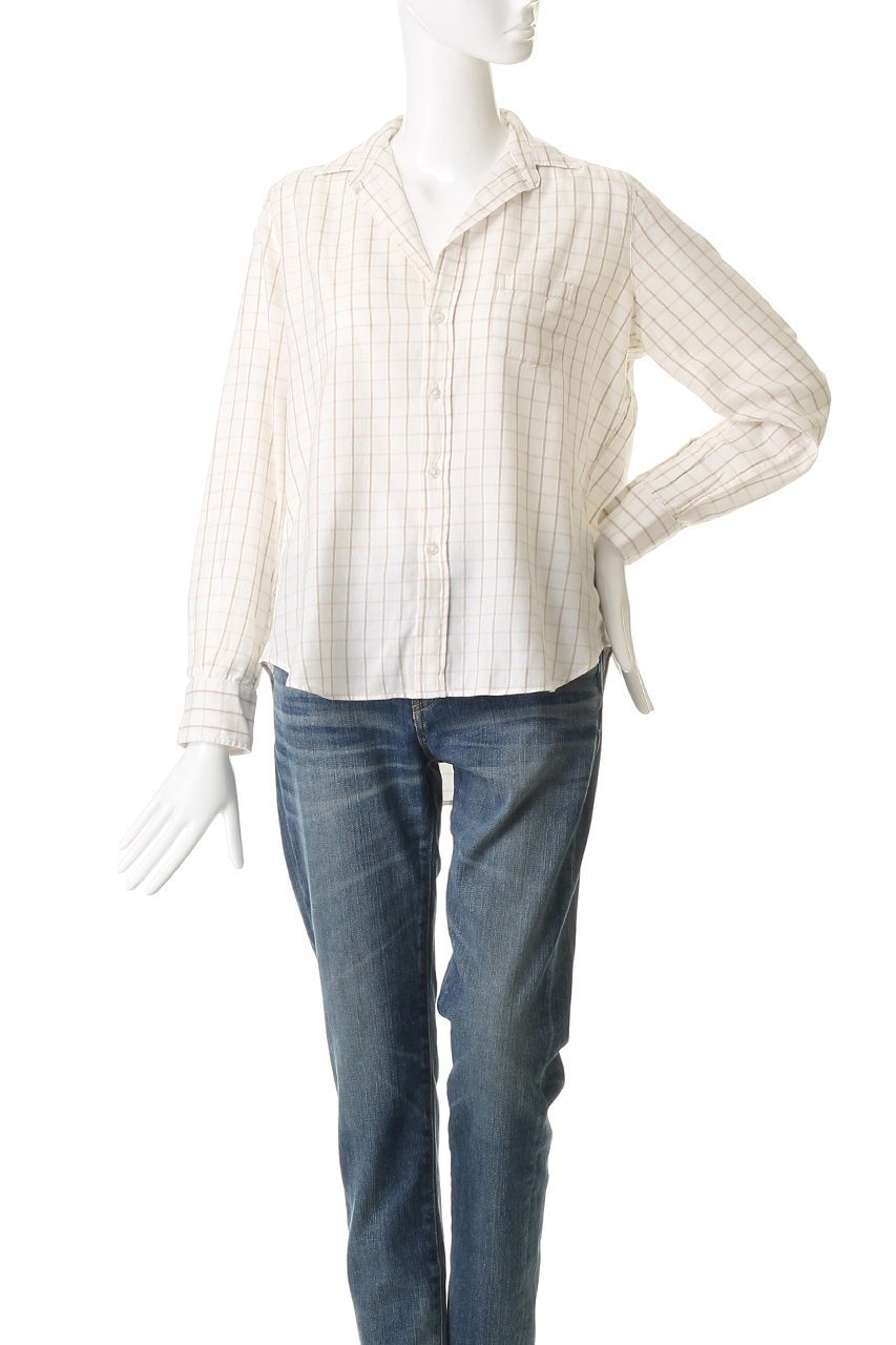 【フランク&アイリーン/Frank&Eileen】のEILEEN イタリアンコットン ウィンドウペンチェック シャツ 人気、トレンドファッション・服の通販 founy(ファニー) 　ファッション　Fashion　レディースファッション　Fashion for Women　トップス・カットソー　Cut & Sew Tops　シャツ・ブラウス・オフィスカジュアル　Elegant Blouses & Button-Ups　クラシック　Classic, Timeless Style　スリーブ　Sleeve, Long Sleeve / Short Sleeve　バランス　Balance, Style Balance　ロング　Long, Long-Length　other-2|ID: prp329100004903019 ipo3291000000036695188