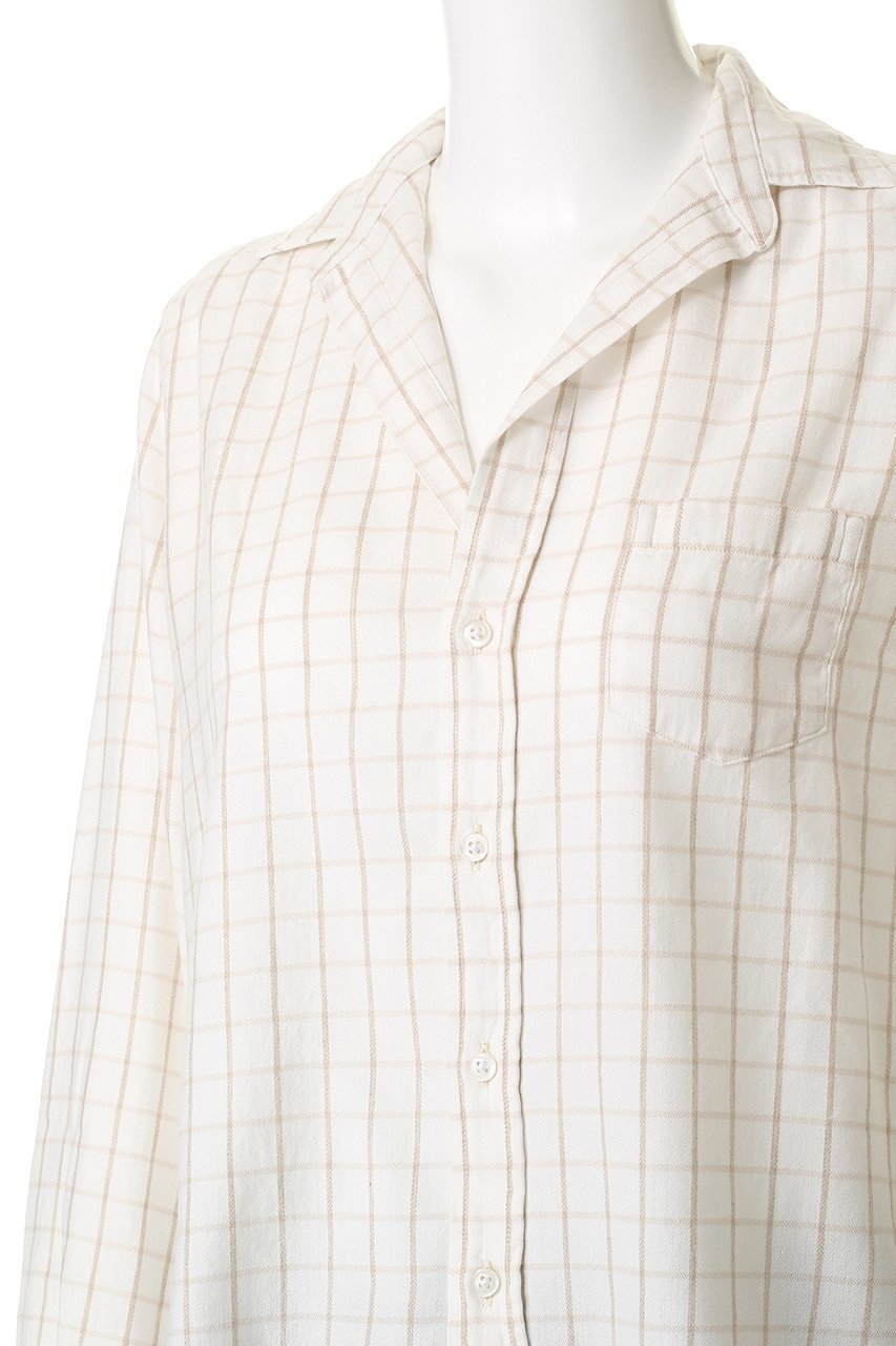 【フランク&アイリーン/Frank&Eileen】のEILEEN イタリアンコットン ウィンドウペンチェック シャツ 人気、トレンドファッション・服の通販 founy(ファニー) 　ファッション　Fashion　レディースファッション　Fashion for Women　トップス・カットソー　Cut & Sew Tops　シャツ・ブラウス・オフィスカジュアル　Elegant Blouses & Button-Ups　クラシック　Classic, Timeless Style　スリーブ　Sleeve, Long Sleeve / Short Sleeve　バランス　Balance, Style Balance　ロング　Long, Long-Length　other-5|ID: prp329100004903019 ipo3291000000036695192