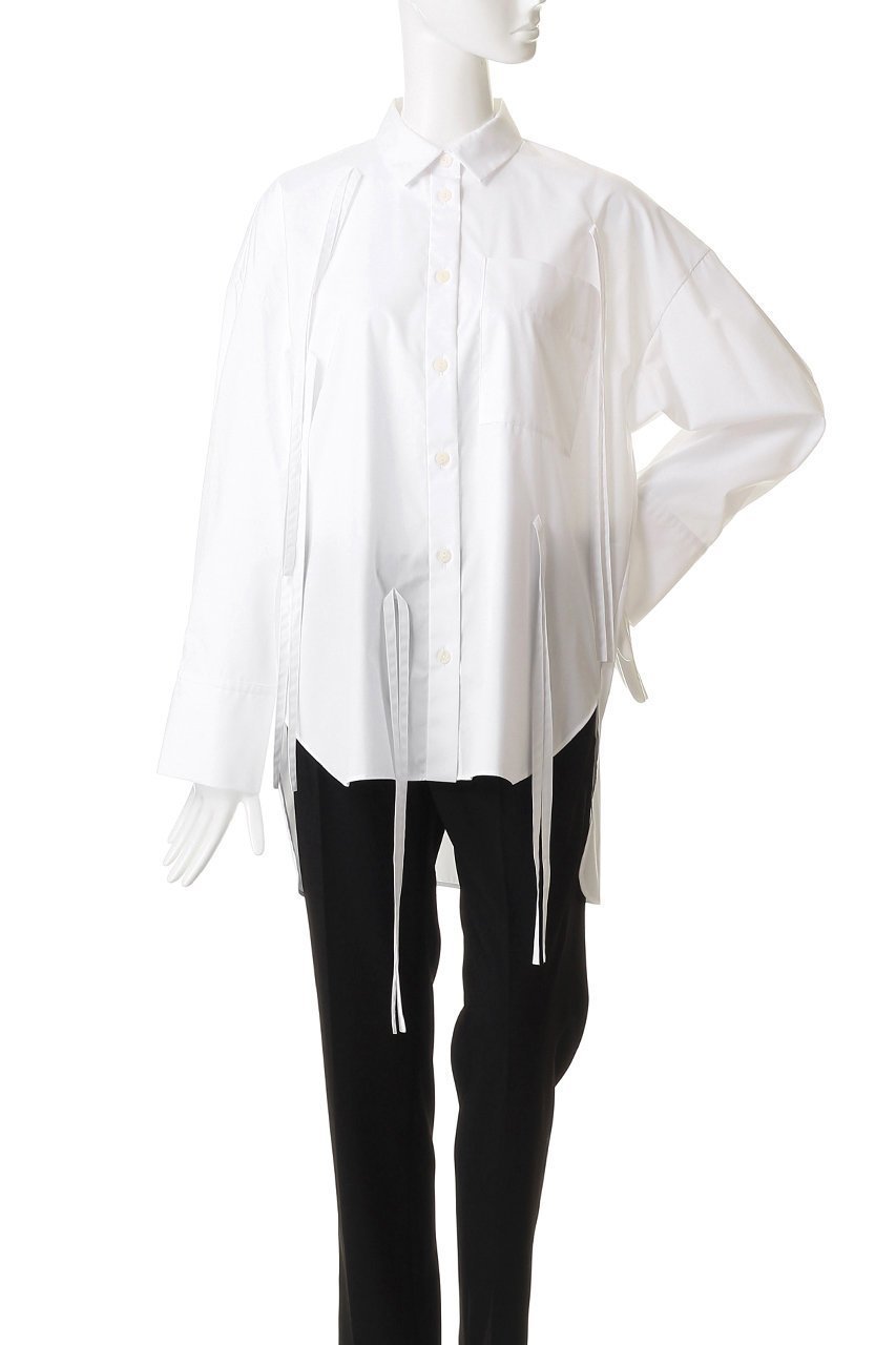 【エンフォルド/ENFOLD】のRIBBON SHIRT/シャツ 人気、トレンドファッション・服の通販 founy(ファニー) 　ファッション　Fashion　レディースファッション　Fashion for Women　トップス・カットソー　Cut & Sew Tops　シャツ・ブラウス・オフィスカジュアル　Elegant Blouses & Button-Ups　おすすめ　Recommended / Our Picks　スリーブ　Sleeve, Long Sleeve / Short Sleeve　ドレープ　Drape, Draping Fabric　フリンジ　Fringe, Tassel　リボン　Ribbon, Bow　ロング　Long, Long-Length　羽織　Haori, Light Jacket　other-2|ID: prp329100004903022 ipo3291000000036695217