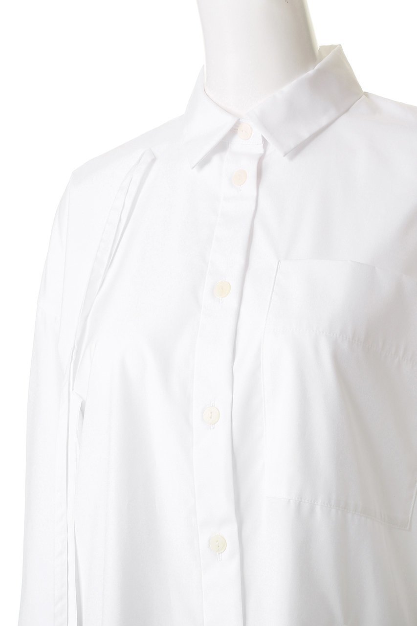 【エンフォルド/ENFOLD】のRIBBON SHIRT/シャツ 人気、トレンドファッション・服の通販 founy(ファニー) 　ファッション　Fashion　レディースファッション　Fashion for Women　トップス・カットソー　Cut & Sew Tops　シャツ・ブラウス・オフィスカジュアル　Elegant Blouses & Button-Ups　おすすめ　Recommended / Our Picks　スリーブ　Sleeve, Long Sleeve / Short Sleeve　ドレープ　Drape, Draping Fabric　フリンジ　Fringe, Tassel　リボン　Ribbon, Bow　ロング　Long, Long-Length　羽織　Haori, Light Jacket　other-5|ID: prp329100004903022 ipo3291000000036695222