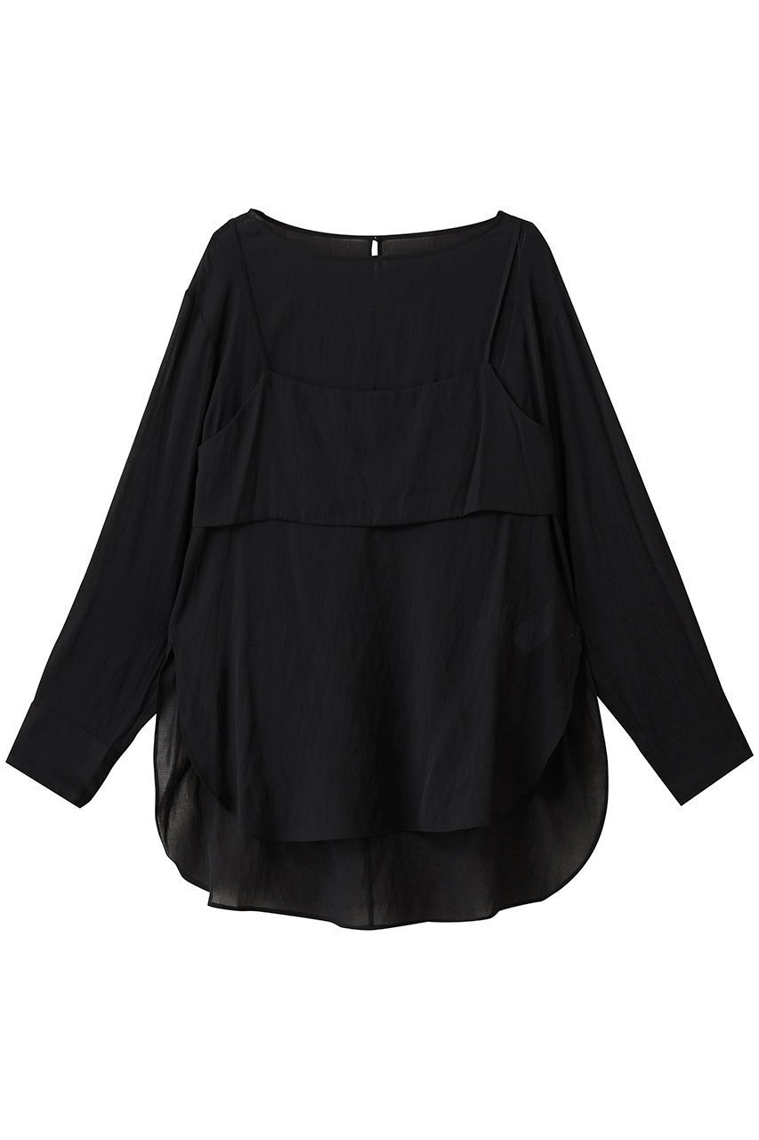 【ガリャルダガランテ/GALLARDAGALANTE】のビスチェレイヤードシャツ 人気、トレンドファッション・服の通販 founy(ファニー) ファッション Fashion レディースファッション Fashion for Women トップス・カットソー Cut & Sew Tops シャツ・ブラウス・オフィスカジュアル Elegant Blouses & Button-Ups ビスチェ Bustiers & Corset Tops / Layered Bustier Style インナー Innerwear シアー Sheer, See-Through ジャケット Jacket, Outerwear スリーブ Sleeve, Long Sleeve / Short Sleeve ビスチェ Bustier, Corset Top ロング Long, Long-Length other-1|ID: prp329100004903024 ipo3291000000036695234