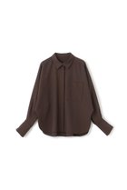【アンクレイヴ/uncrave】のウォッシャブルウールライクツイル ドルマンシャツ 人気、トレンドファッション・服の通販 founy(ファニー) ファッション Fashion レディースファッション Fashion for Women トップス・カットソー Cut & Sew Tops シャツ・ブラウス・オフィスカジュアル Elegant Blouses & Button-Ups シャンブレー Chambray, Denim-Like Fabric スリーブ Sleeve, Long Sleeve / Short Sleeve ツイル Twist, Twisted Detail バランス Balance, Style Balance レギュラー Regular, Standard Fit ロング Long, Long-Length 定番 Standard, Basic Item thumbnail ブラウン|ID: prp329100004903028 ipo3291000000036695274
